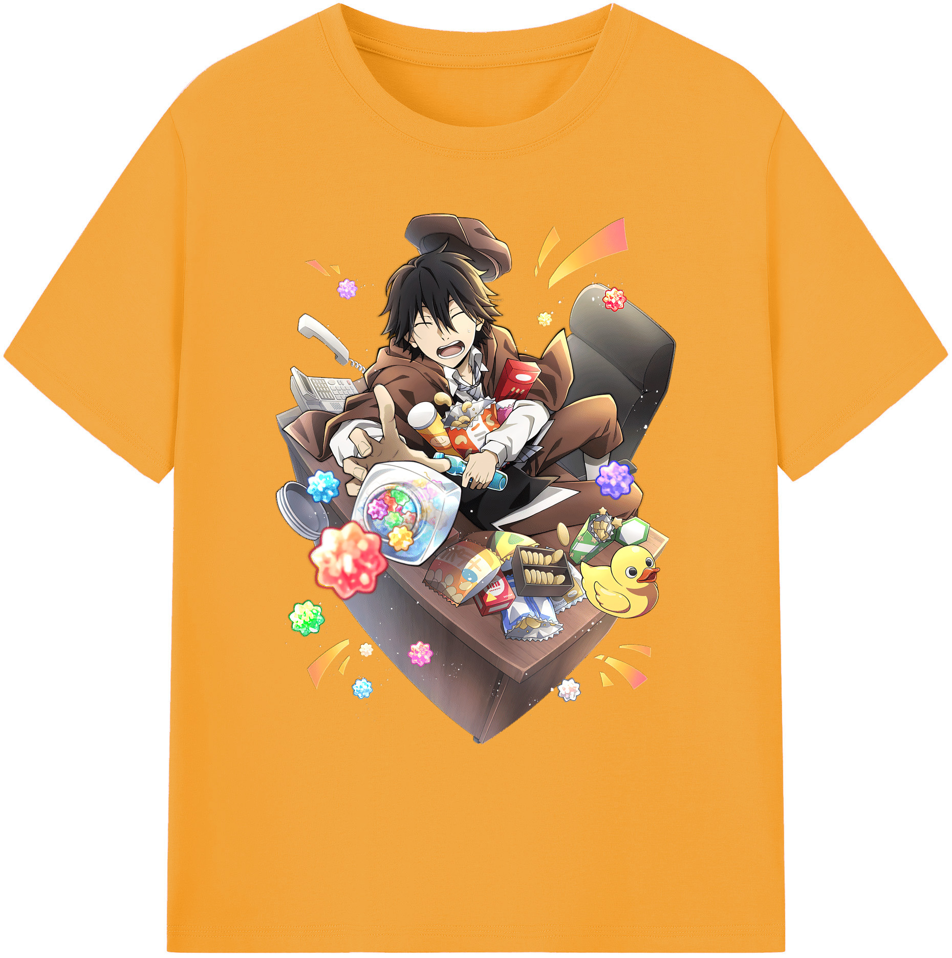 （画像用） 文豪ストレイドッグス Bungo Stray Dogs 綿100％ メンズ半袖Tシャツ｜肌触りやわらか＆通気性