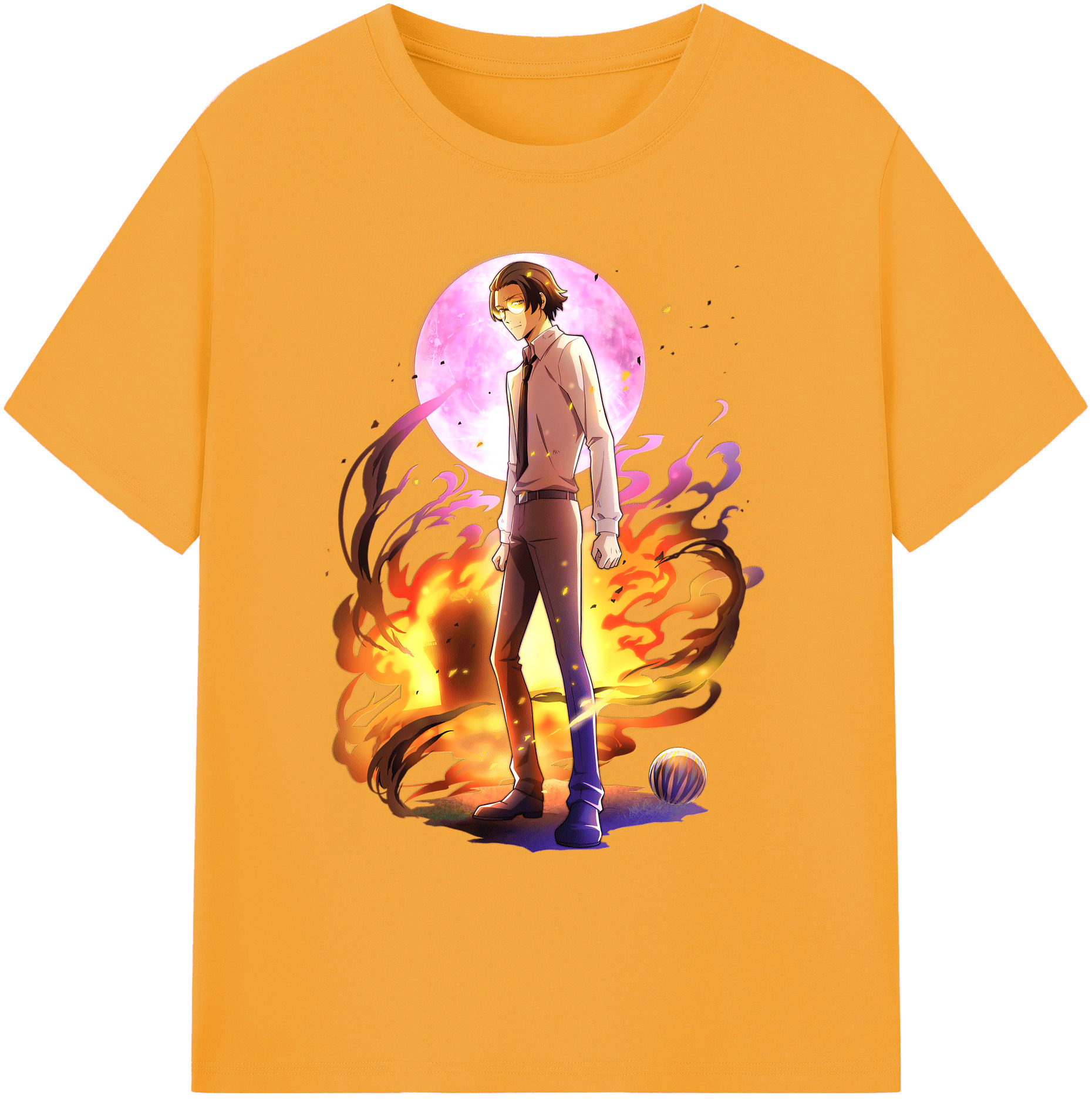 （画像用） 文豪ストレイドッグス Bungo Stray Dogs 綿100％ メンズ半袖Tシャツ｜肌触りやわらか＆通気性