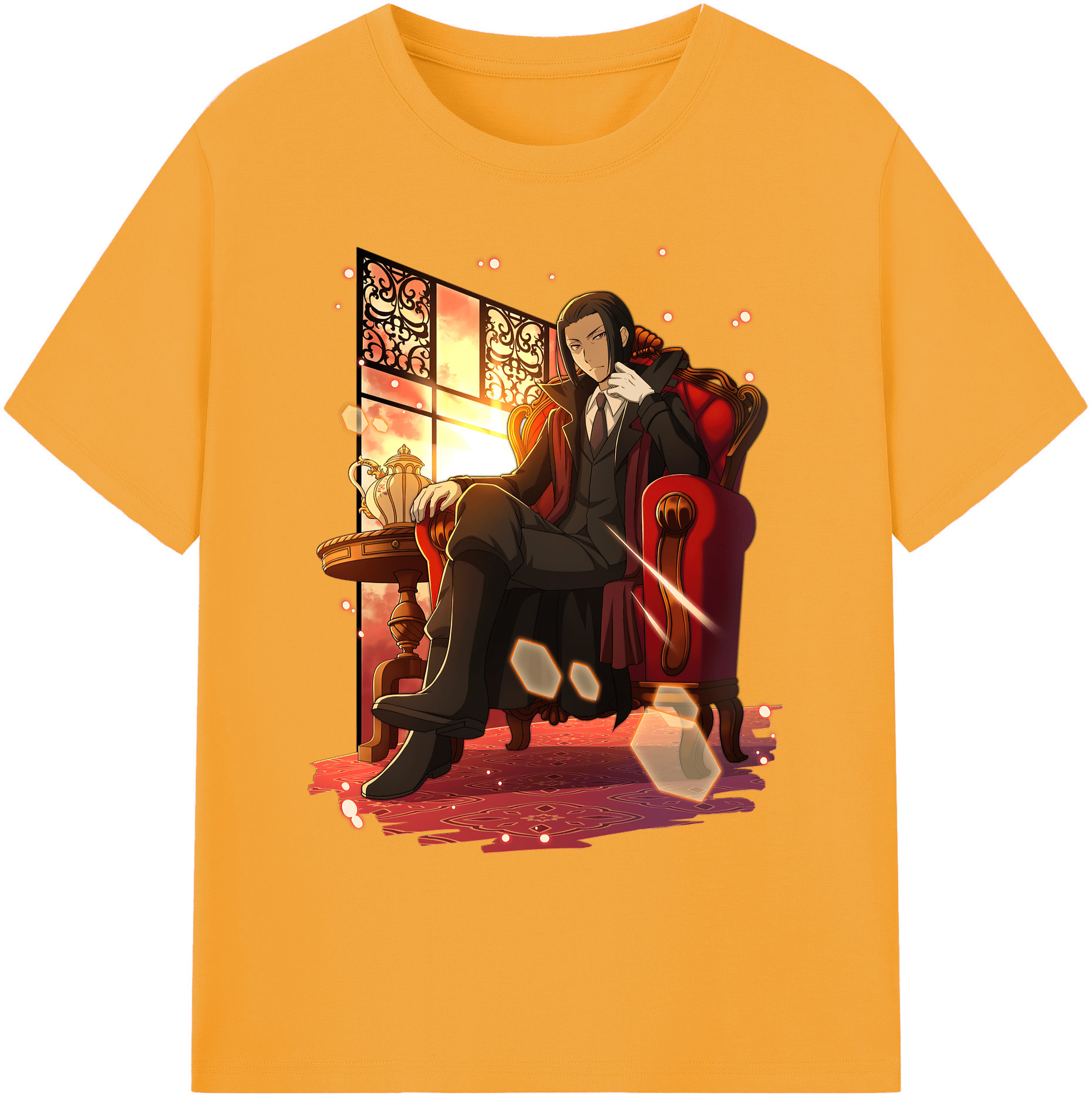 （画像用） 文豪ストレイドッグス Bungo Stray Dogs 綿100％ メンズ半袖Tシャツ｜肌触りやわらか＆通気性