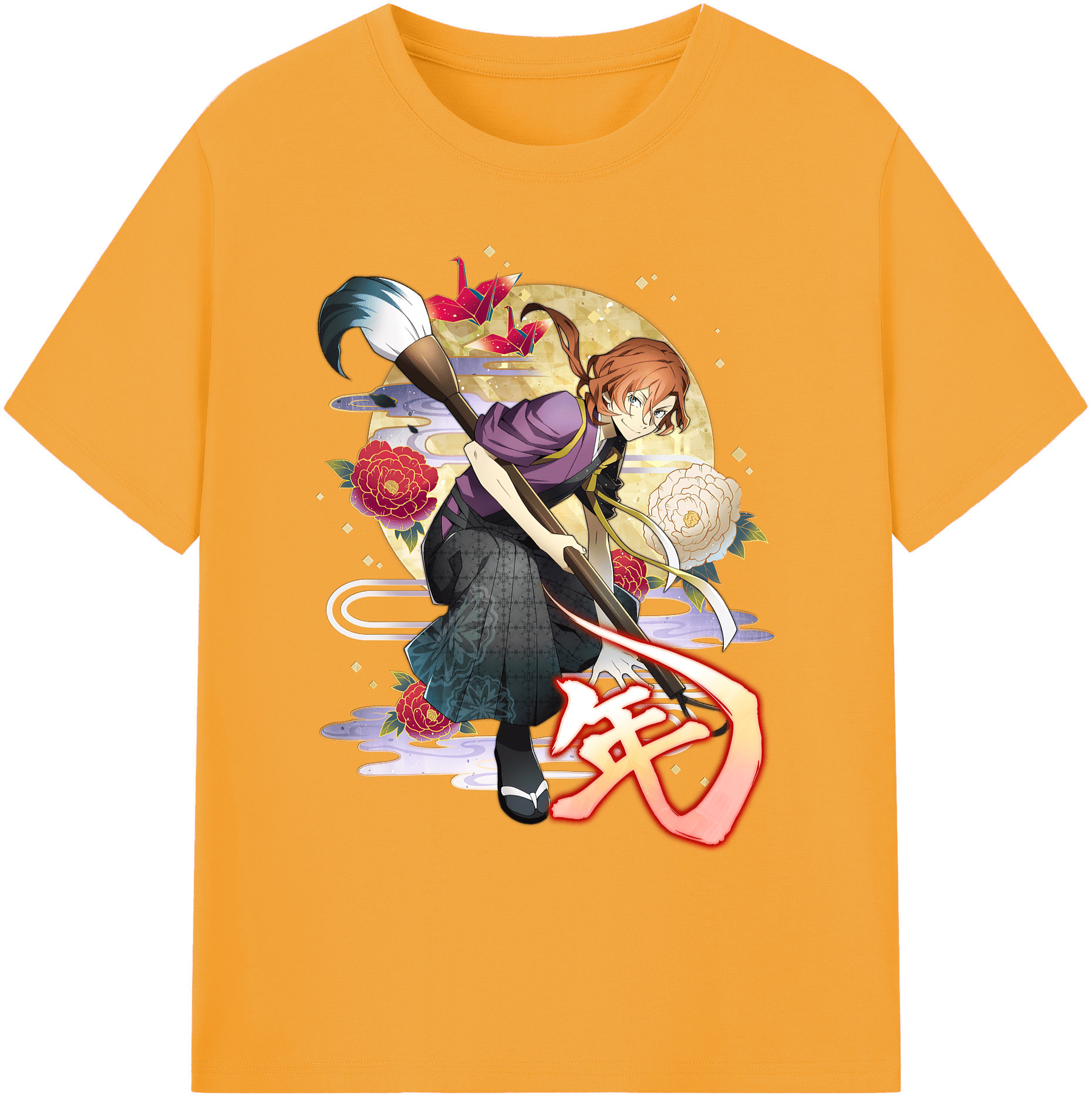 （画像用） 文豪ストレイドッグス Bungo Stray Dogs 綿100％ メンズ半袖Tシャツ｜肌触りやわらか＆通気性