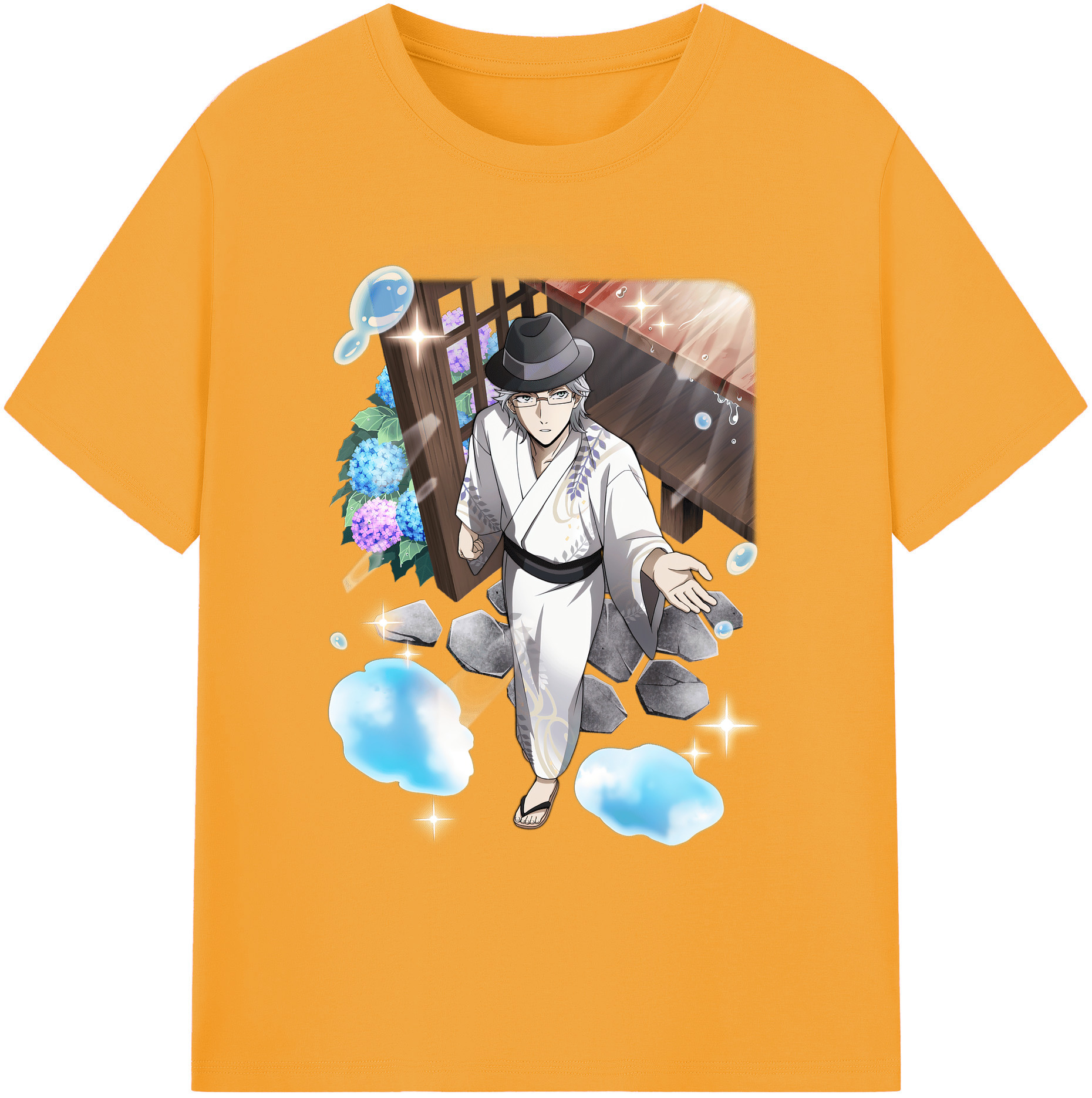 （画像用） 文豪ストレイドッグス Bungo Stray Dogs 綿100％ メンズ半袖Tシャツ｜肌触りやわらか＆通気性