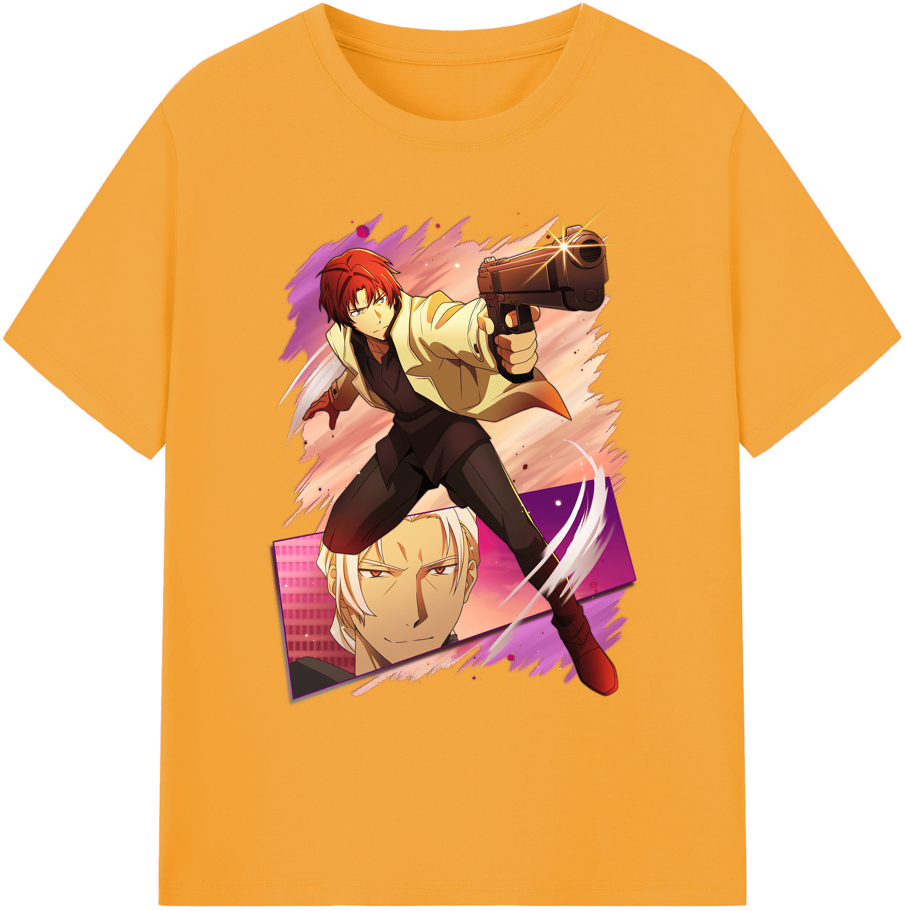 （画像用） 文豪ストレイドッグス Bungo Stray Dogs 綿100％ メンズ半袖Tシャツ｜肌触りやわらか＆通気性