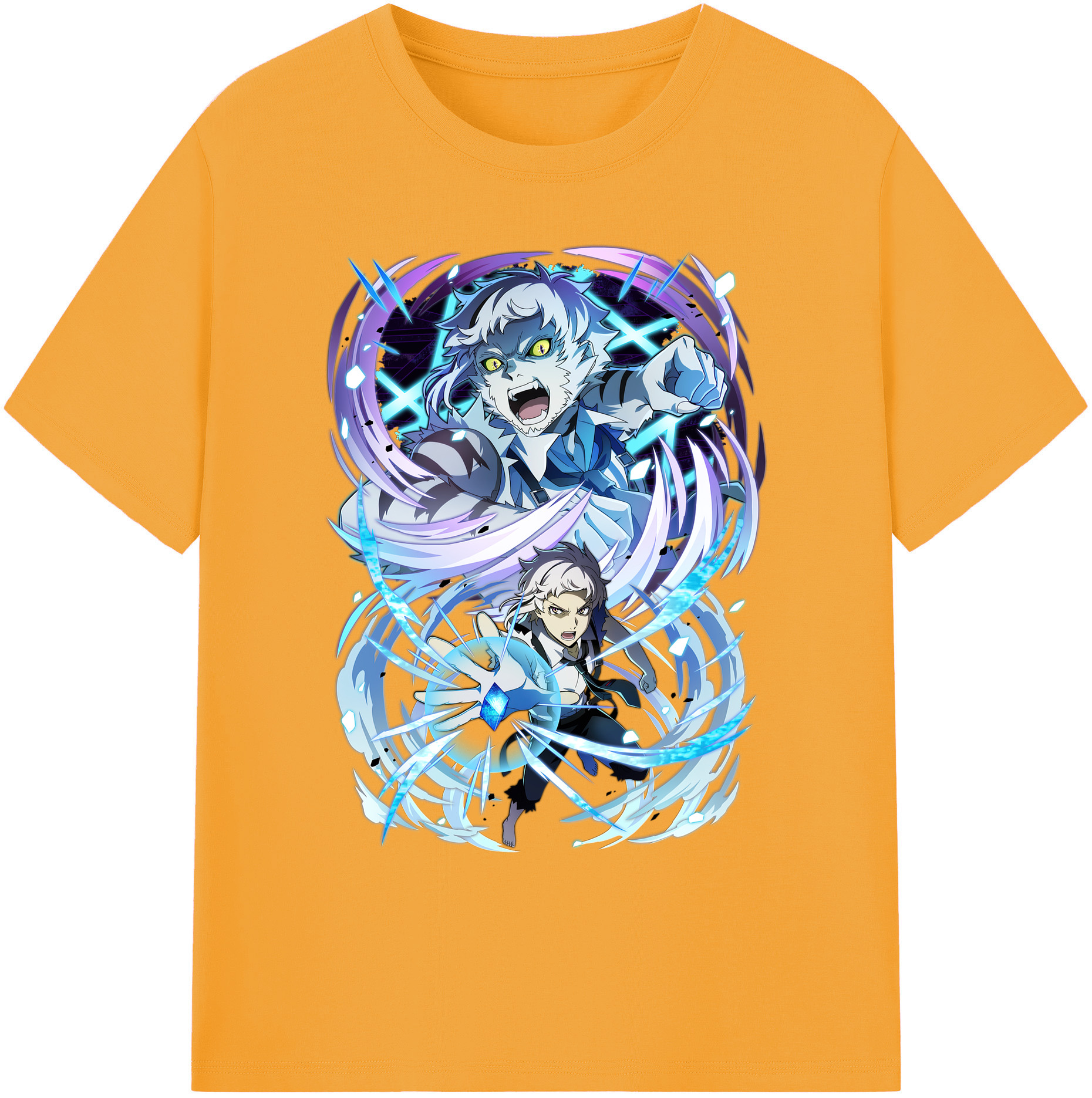 （画像用） 文豪ストレイドッグス Bungo Stray Dogs 綿100％ メンズ半袖Tシャツ｜肌触りやわらか＆通気性