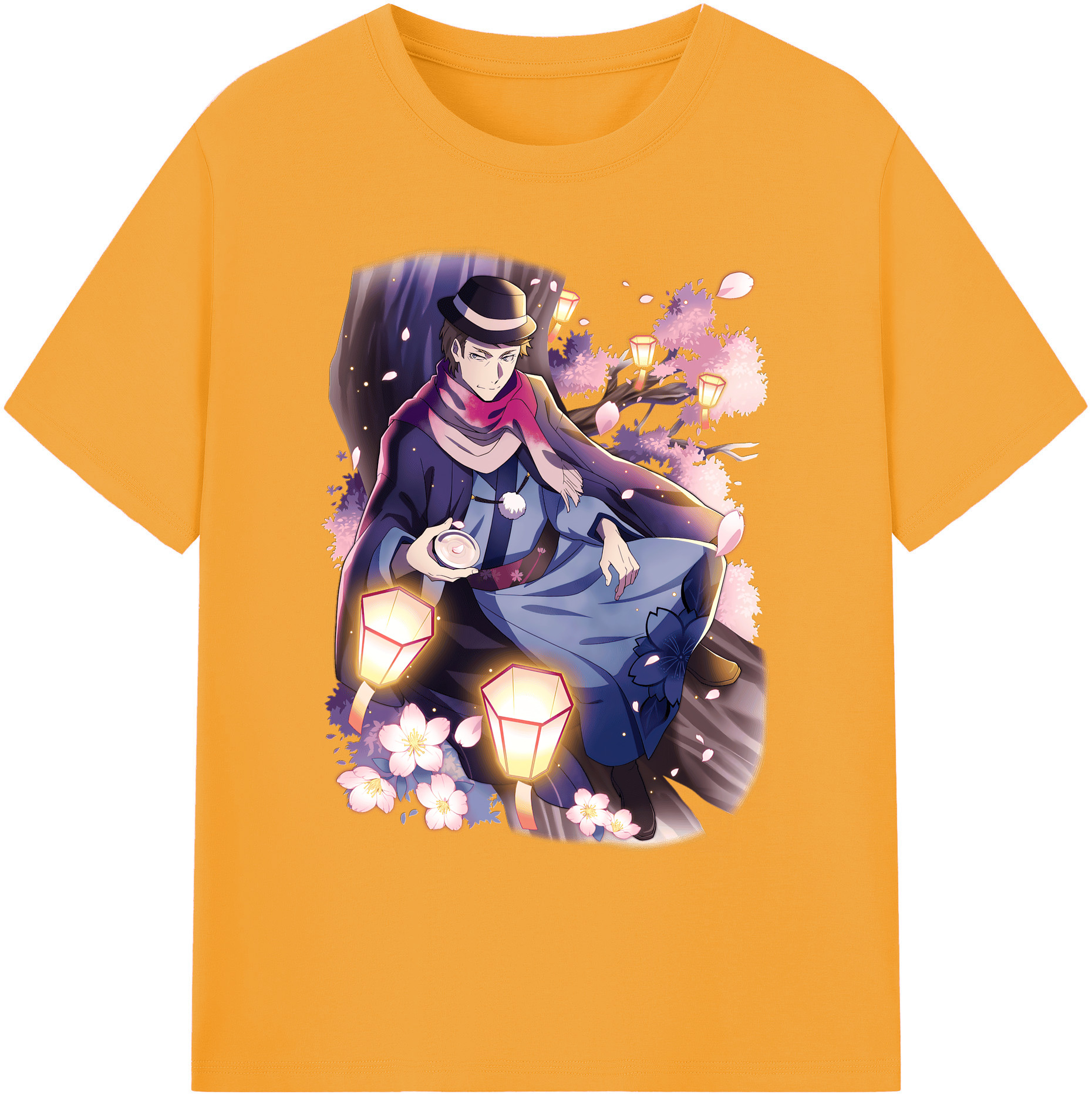 （画像用） 文豪ストレイドッグス Bungo Stray Dogs 綿100％ メンズ半袖Tシャツ｜肌触りやわらか＆通気性