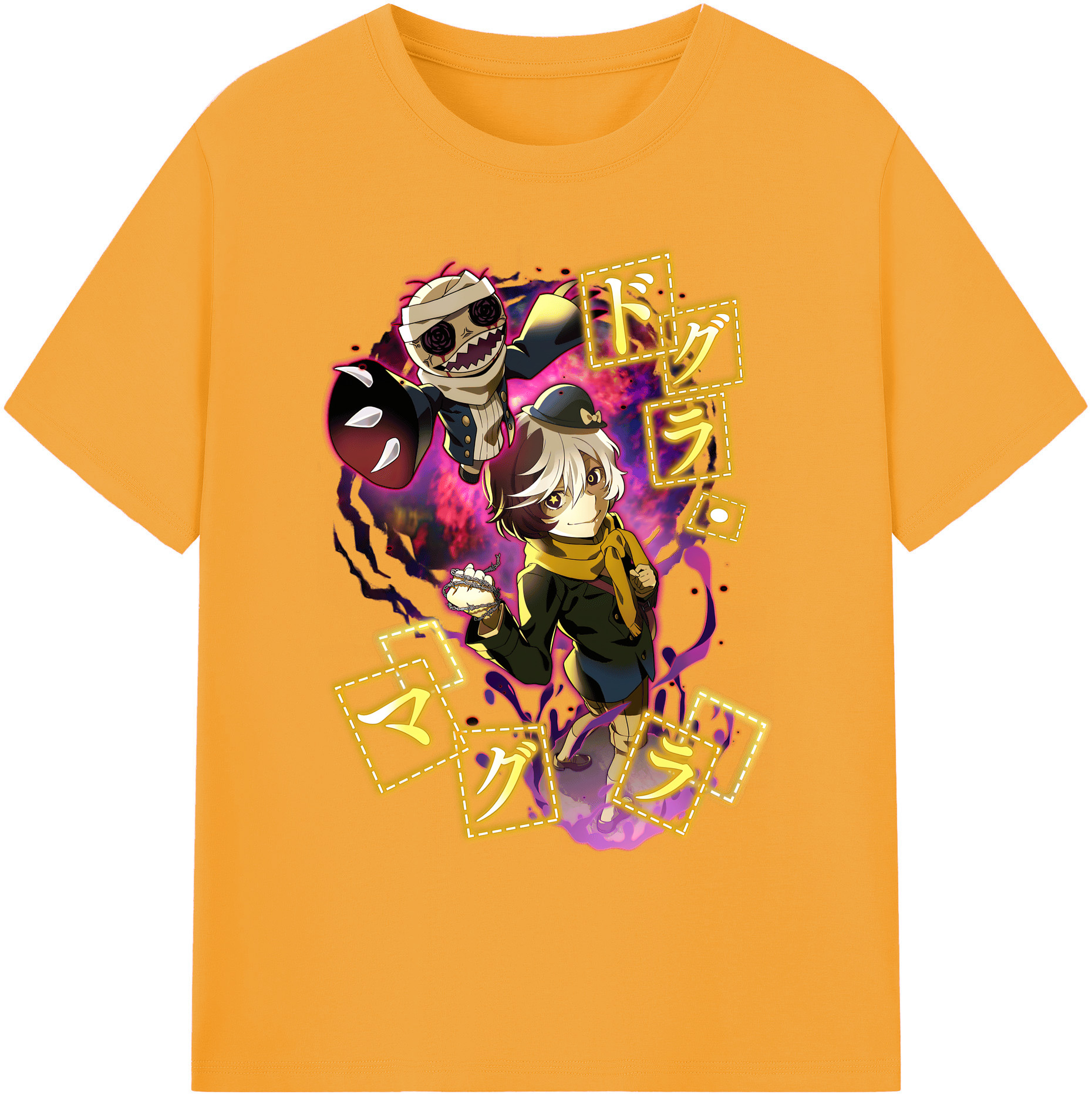 （画像用） 文豪ストレイドッグス Bungo Stray Dogs 綿100％ メンズ半袖Tシャツ｜肌触りやわらか＆通気性