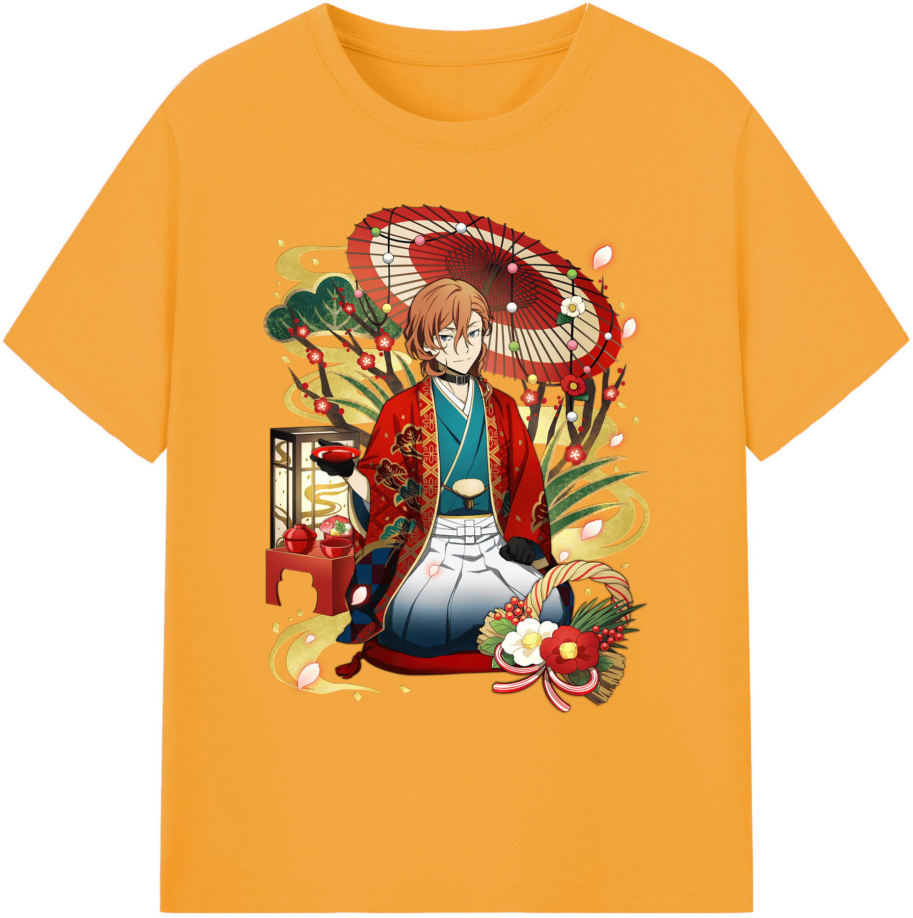 （画像用） 文豪ストレイドッグス Bungo Stray Dogs 綿100％ メンズ半袖Tシャツ｜肌触りやわらか＆通気性