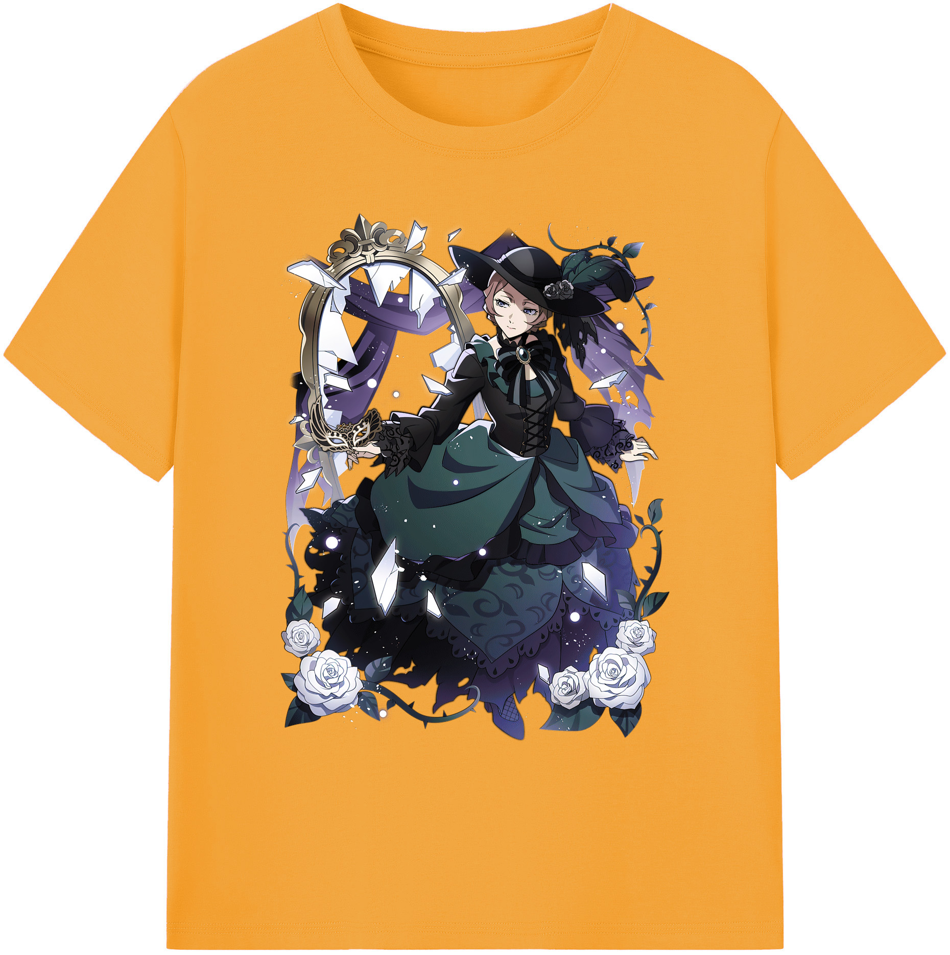 （画像用） 文豪ストレイドッグス Bungo Stray Dogs 綿100％ メンズ半袖Tシャツ｜肌触りやわらか＆通気性