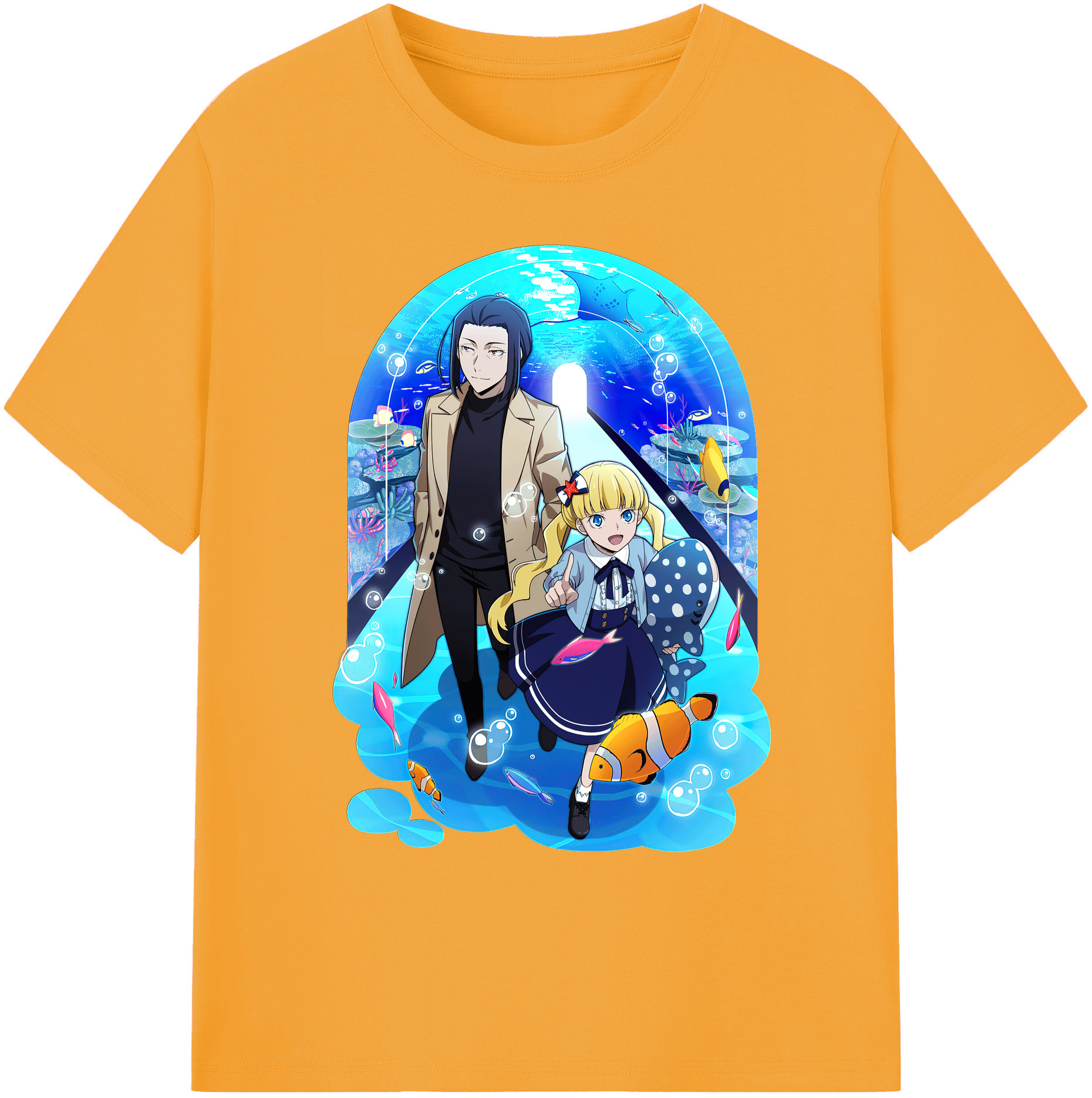 （画像用） 文豪ストレイドッグス Bungo Stray Dogs 綿100％ メンズ半袖Tシャツ｜肌触りやわらか＆通気性