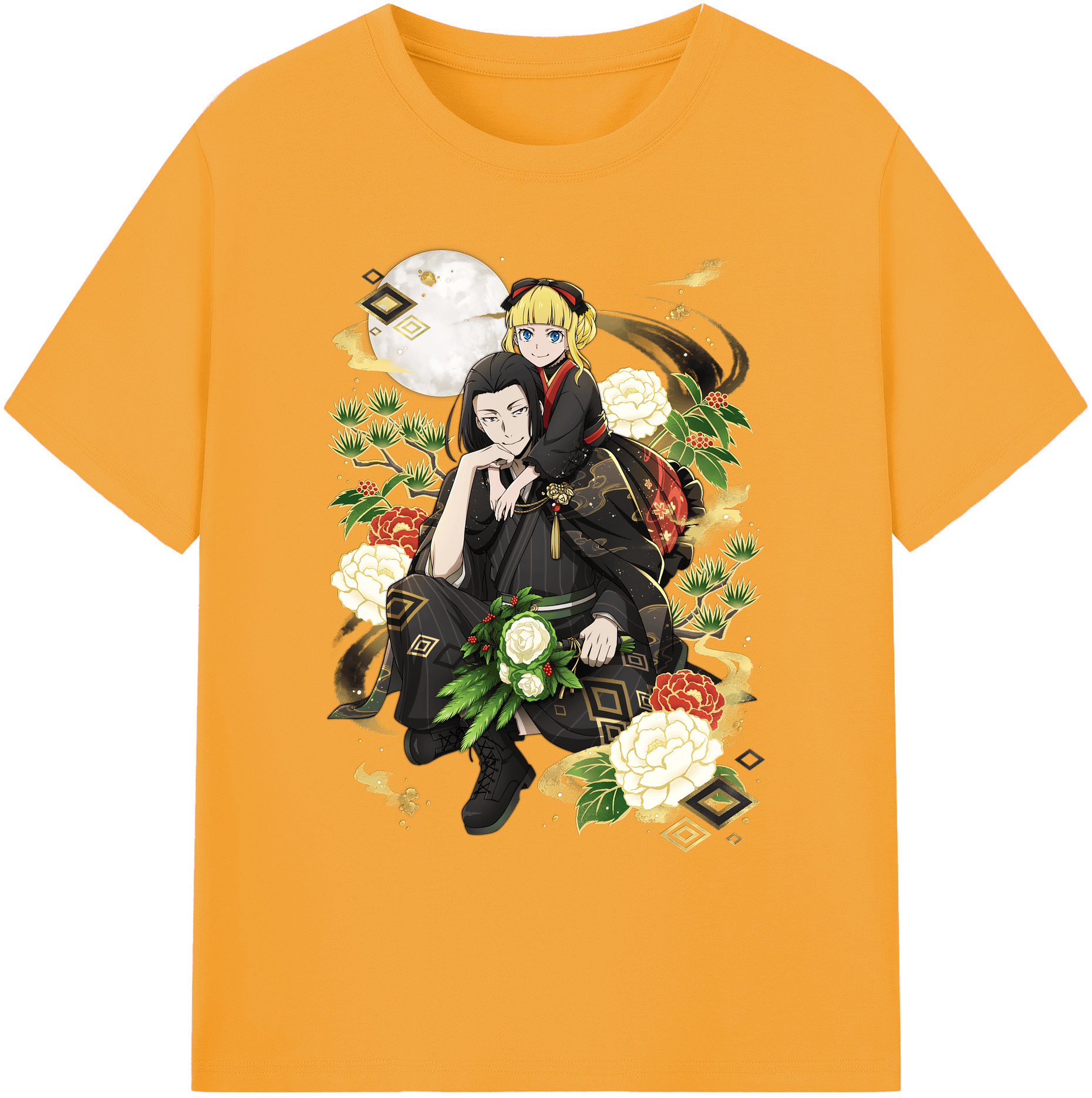 （画像用） 文豪ストレイドッグス Bungo Stray Dogs 綿100％ メンズ半袖Tシャツ｜肌触りやわらか＆通気性