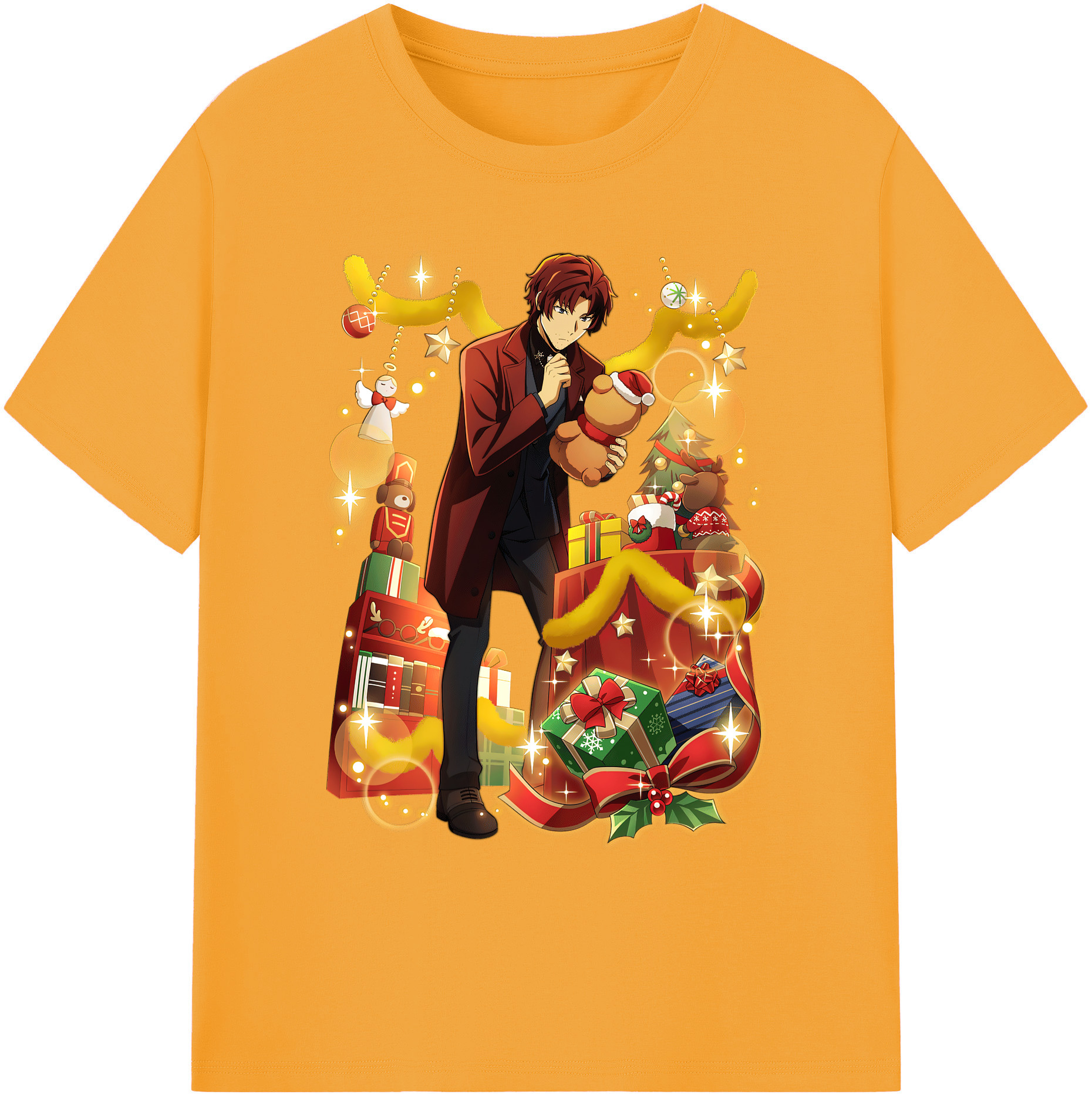 （画像用） 文豪ストレイドッグス Bungo Stray Dogs 綿100％ メンズ半袖Tシャツ｜肌触りやわらか＆通気性