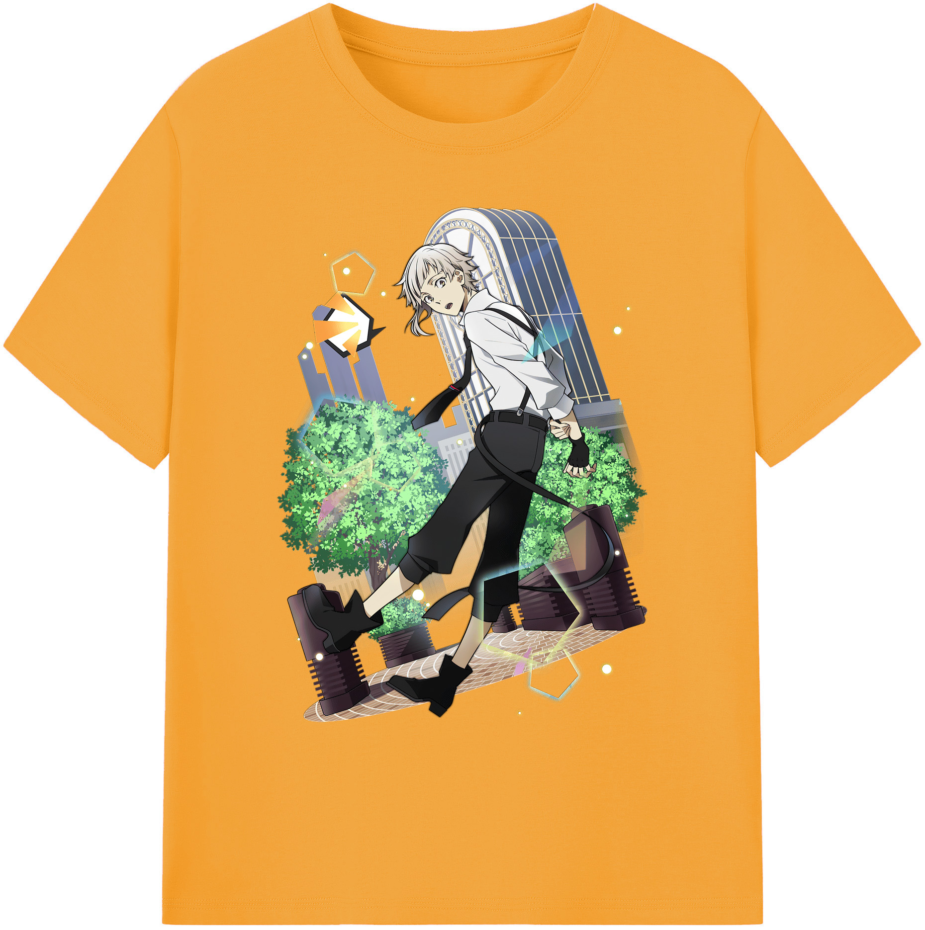 （画像用） 文豪ストレイドッグス Bungo Stray Dogs 綿100％ メンズ半袖Tシャツ｜肌触りやわらか＆通気性