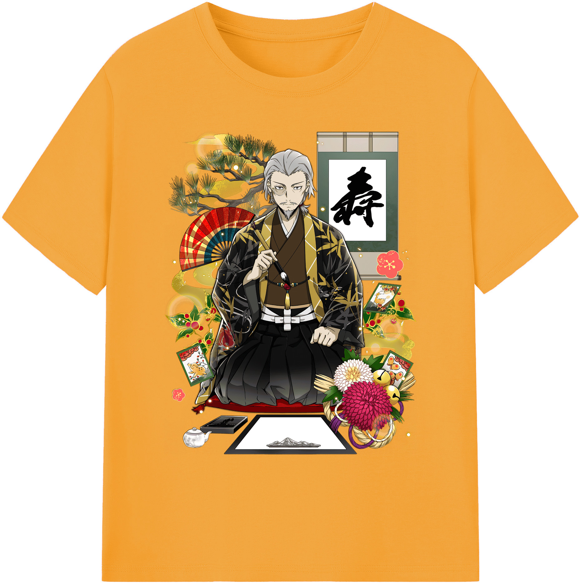 （画像用） 文豪ストレイドッグス Bungo Stray Dogs 綿100％ メンズ半袖Tシャツ｜肌触りやわらか＆通気性
