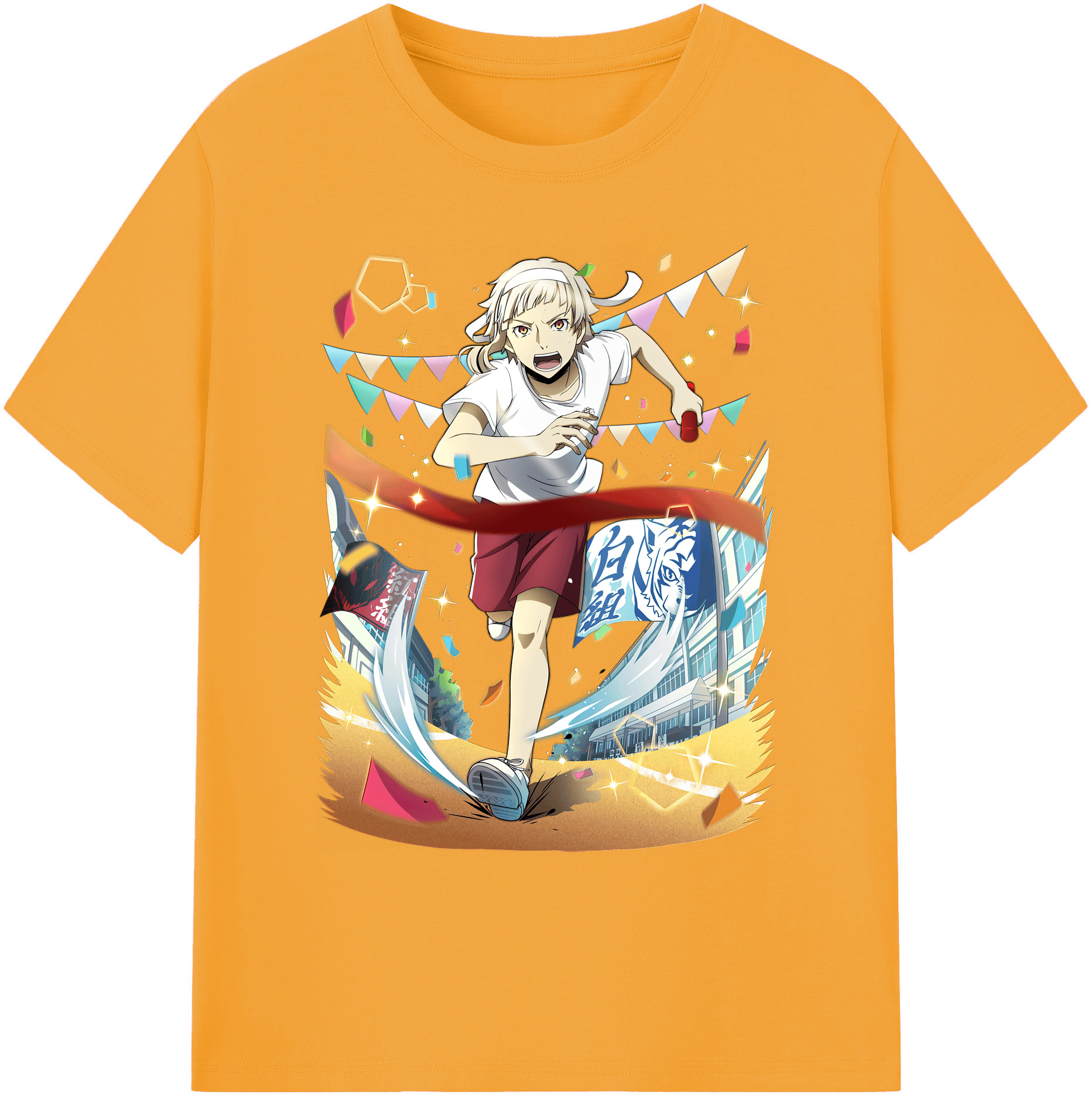 （画像用） 文豪ストレイドッグス Bungo Stray Dogs 綿100％ メンズ半袖Tシャツ｜肌触りやわらか＆通気性