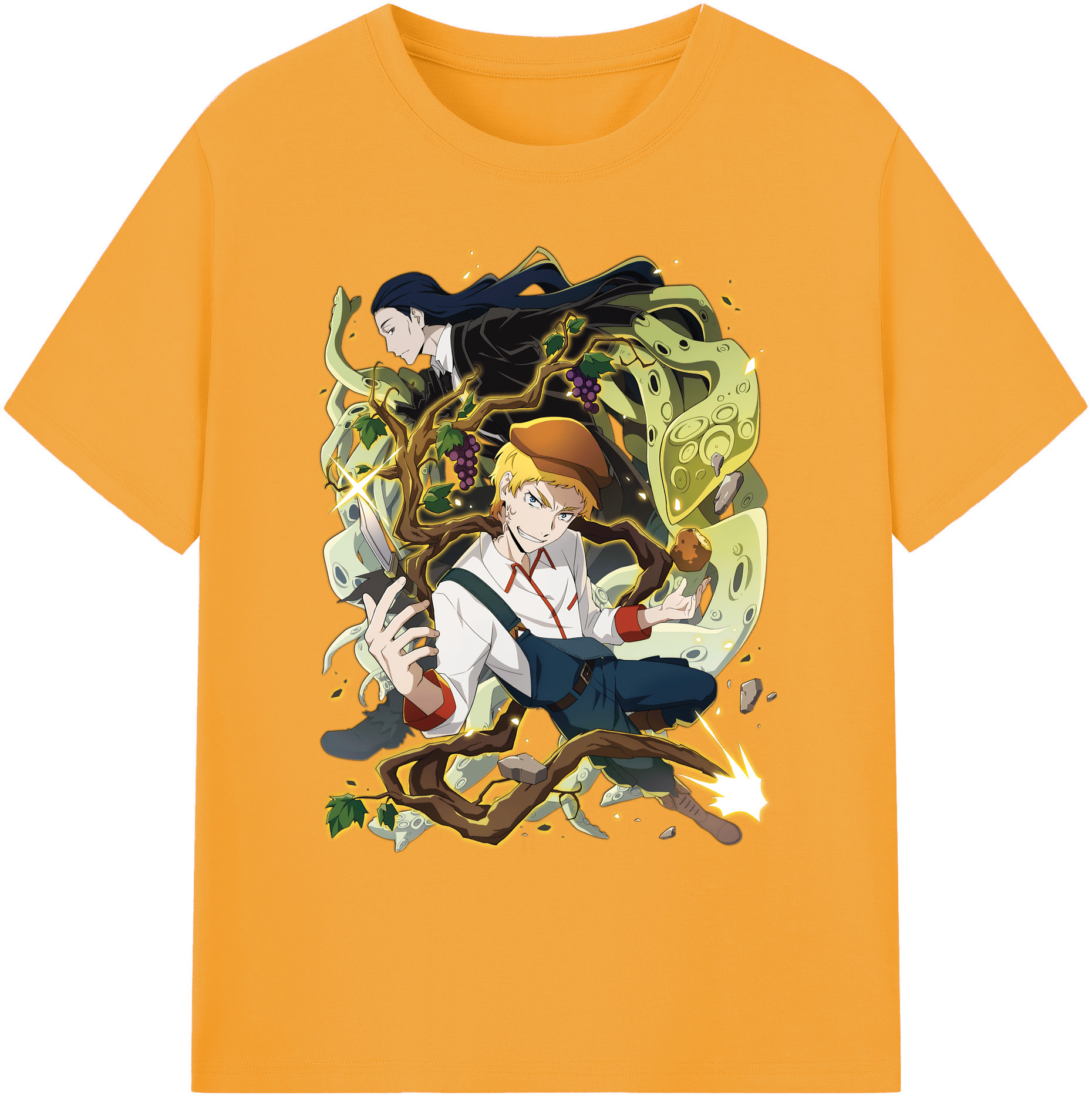 （画像用） 文豪ストレイドッグス Bungo Stray Dogs 綿100％ メンズ半袖Tシャツ｜肌触りやわらか＆通気性