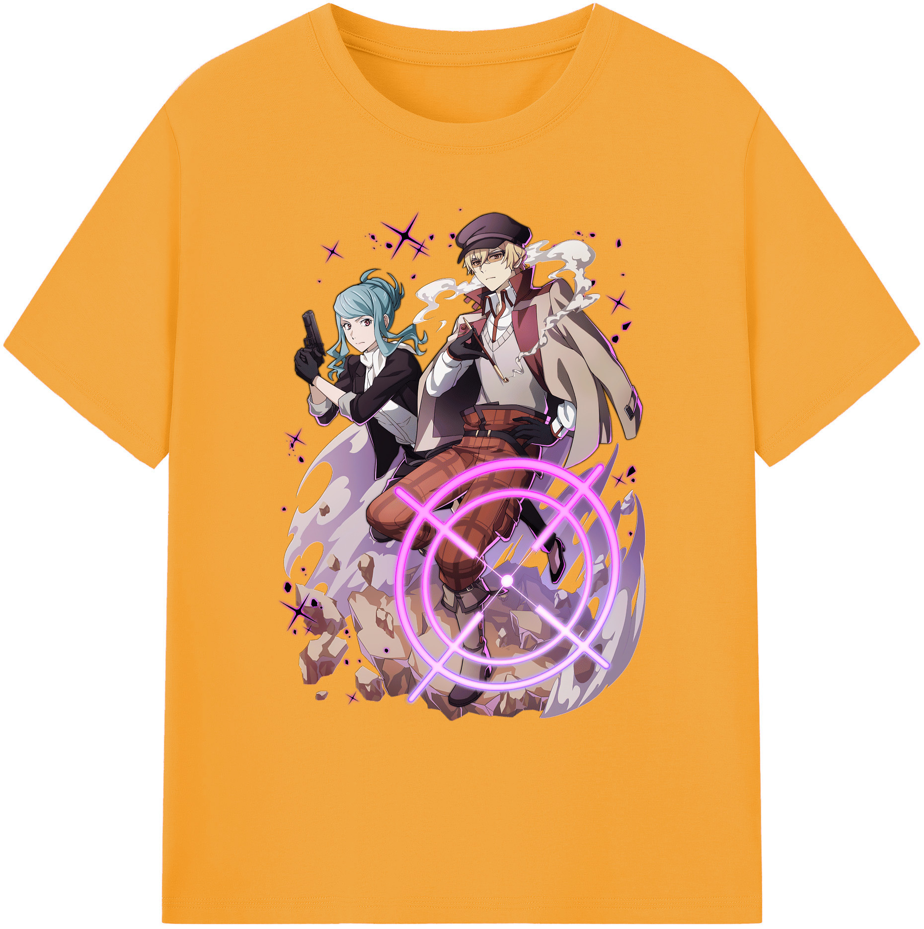 （画像用） 文豪ストレイドッグス Bungo Stray Dogs 綿100％ メンズ半袖Tシャツ｜肌触りやわらか＆通気性