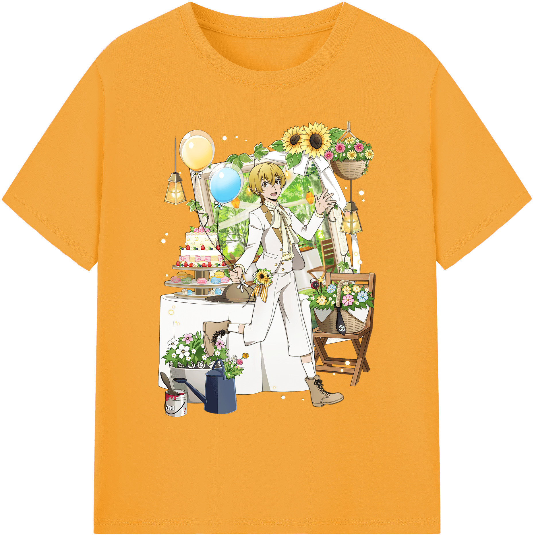 文豪ストレイドッグス Bungo Stray Dogs 綿100％ メンズ半袖Tシャツ｜肌触りやわらか＆通気性