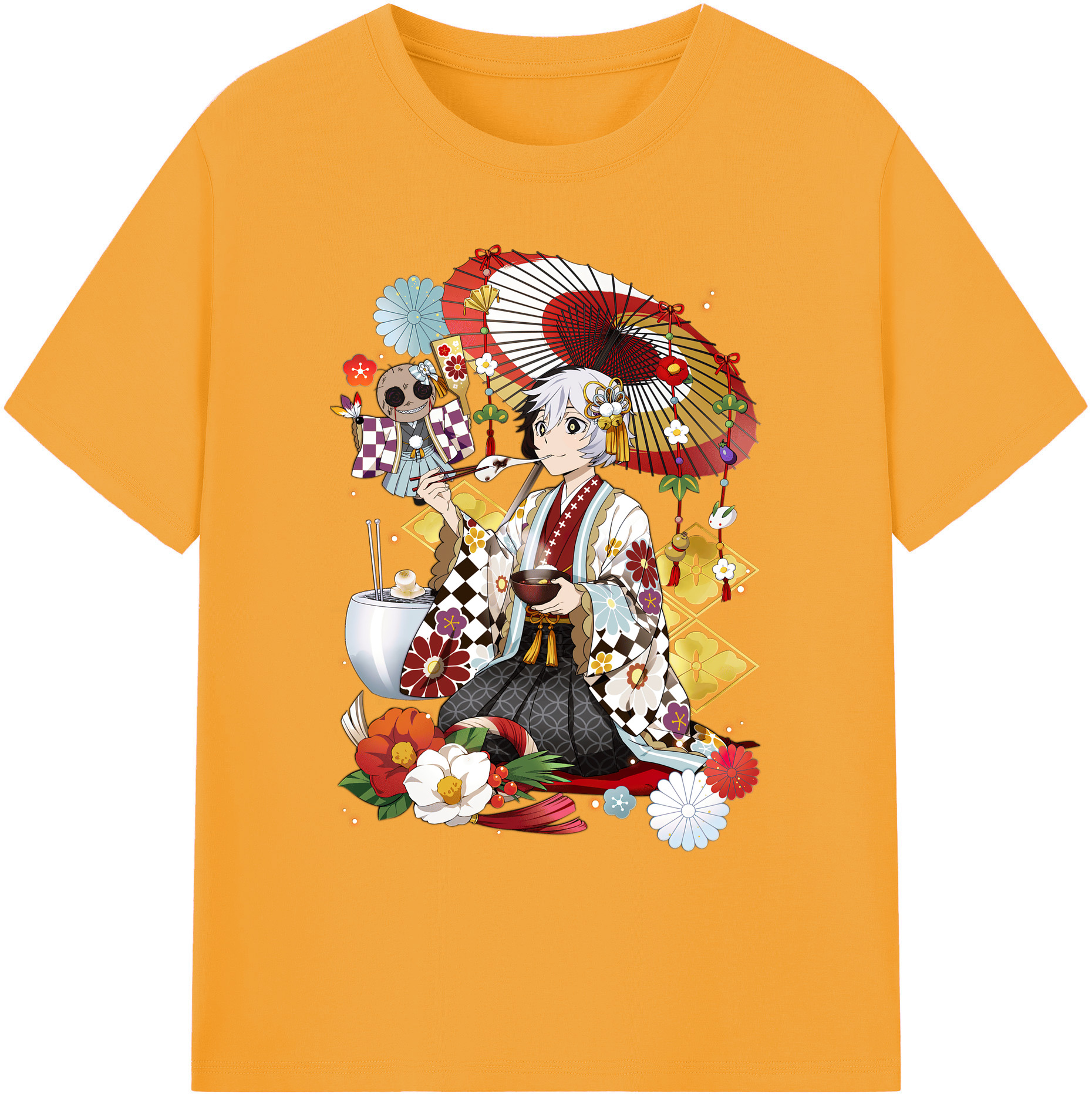 （画像用） 文豪ストレイドッグス Bungo Stray Dogs 綿100％ メンズ半袖Tシャツ｜肌触りやわらか＆通気性