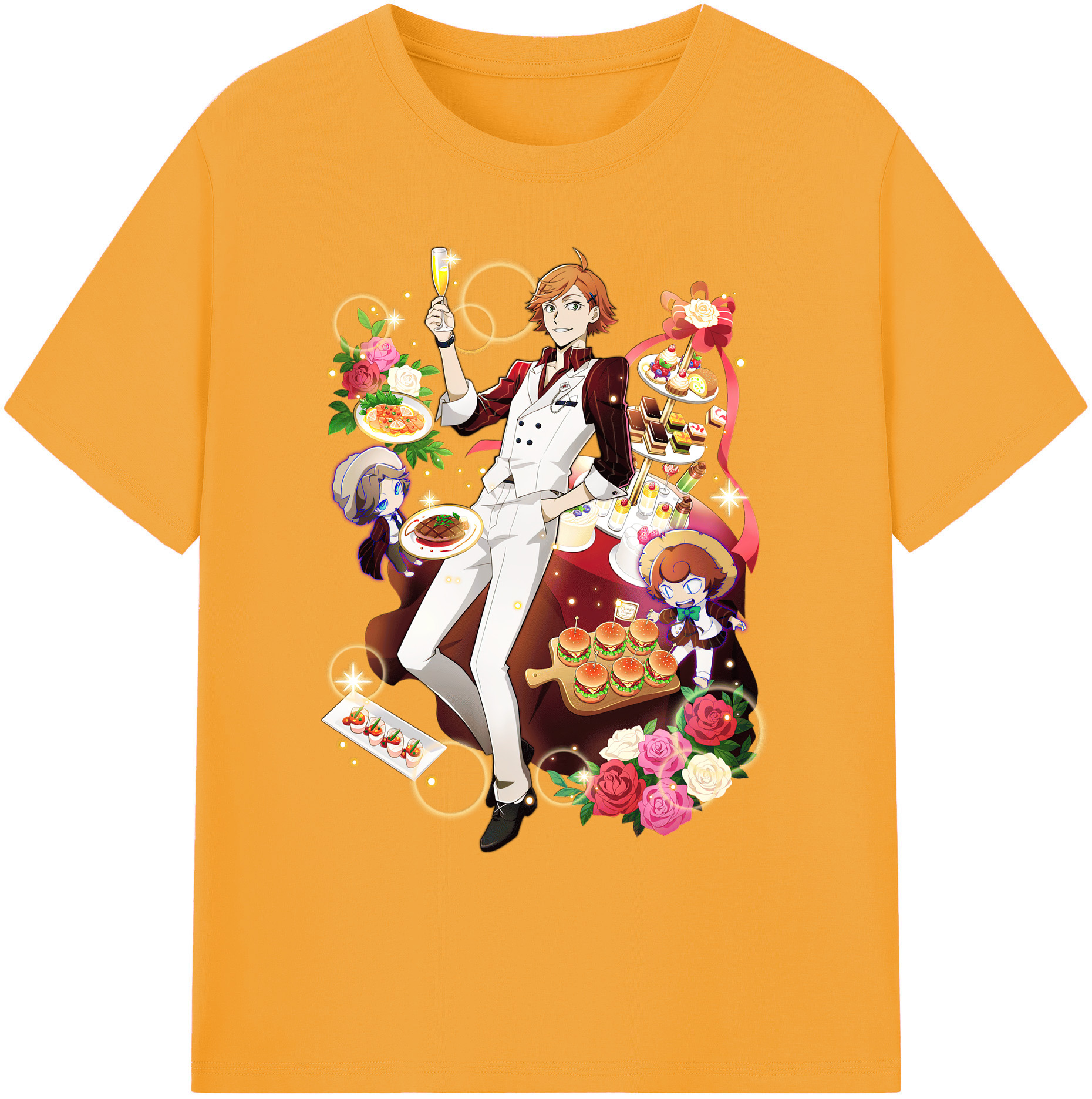 （画像用） 文豪ストレイドッグス Bungo Stray Dogs 綿100％ メンズ半袖Tシャツ｜肌触りやわらか＆通気性