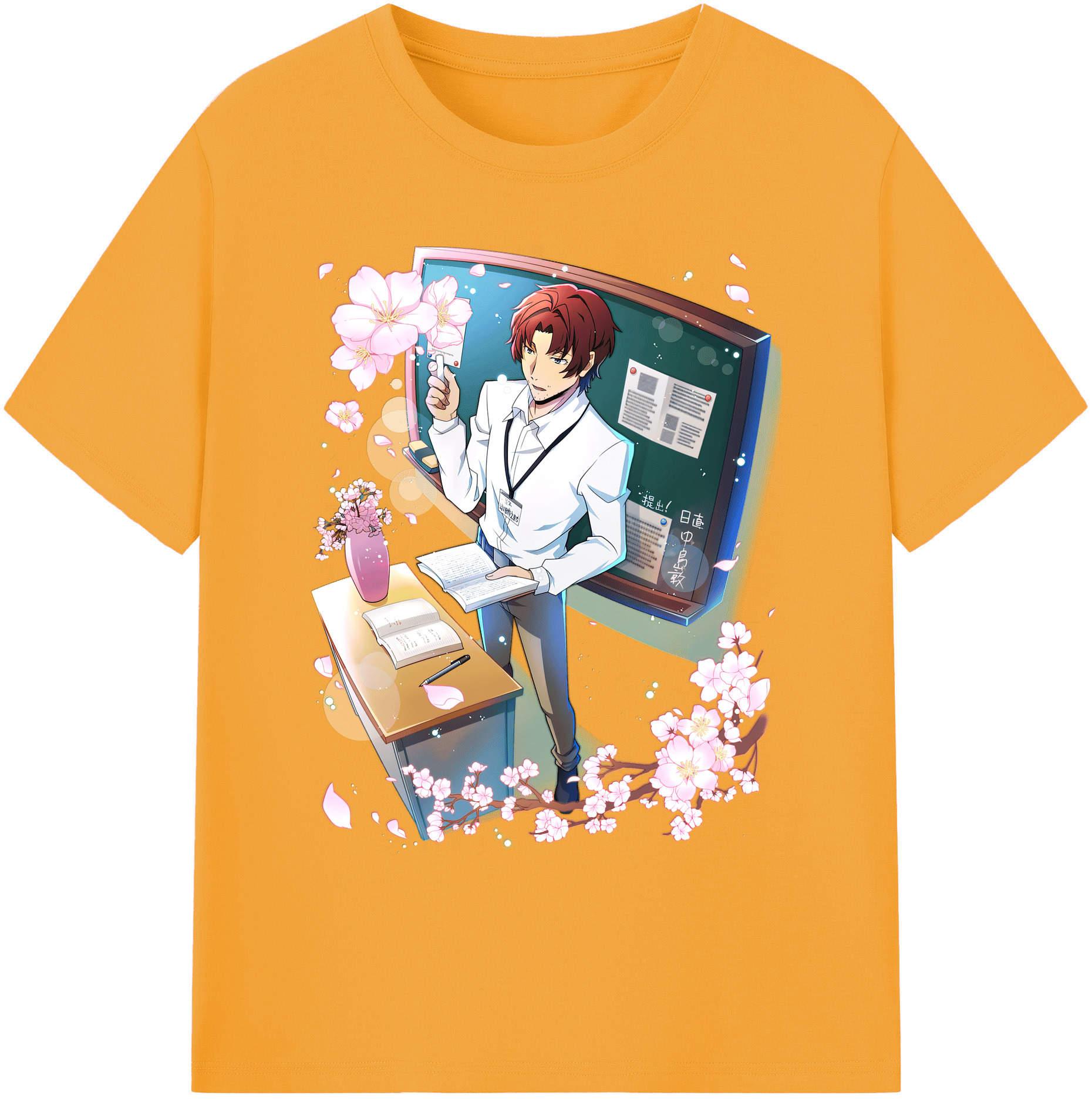 （画像用） 文豪ストレイドッグス Bungo Stray Dogs 綿100％ メンズ半袖Tシャツ｜肌触りやわらか＆通気性