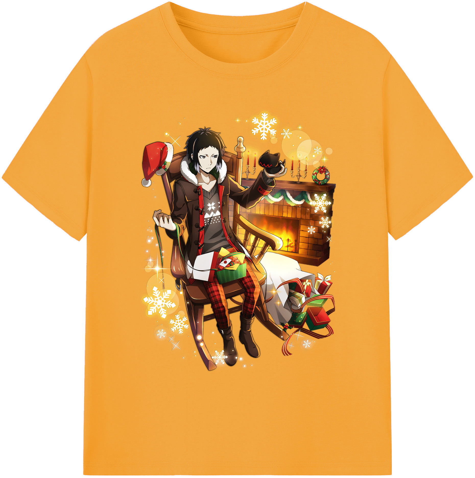 （画像用） 文豪ストレイドッグス Bungo Stray Dogs 綿100％ メンズ半袖Tシャツ｜肌触りやわらか＆通気性