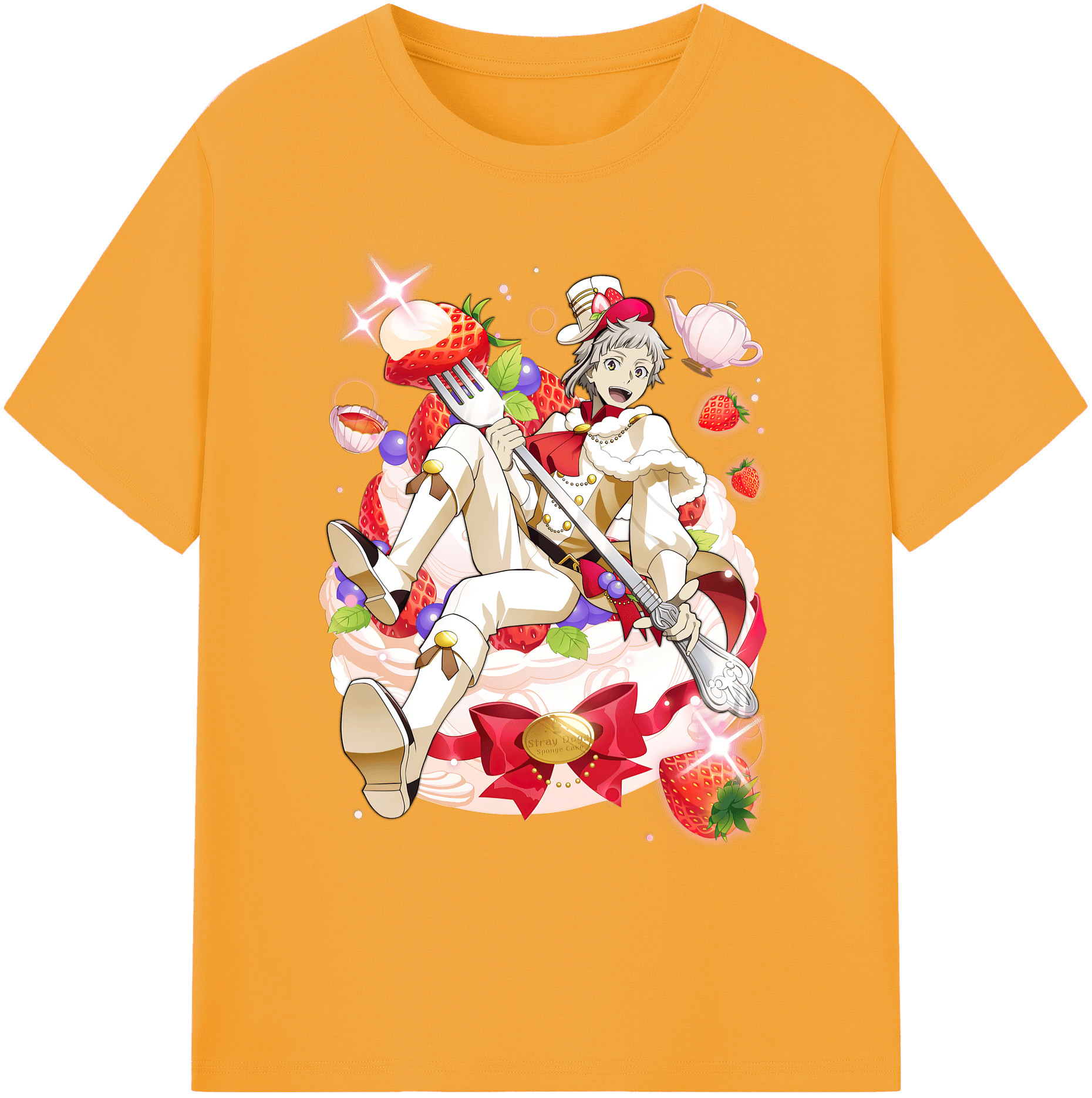 （画像用） 文豪ストレイドッグス Bungo Stray Dogs 綿100％ メンズ半袖Tシャツ｜肌触りやわらか＆通気性