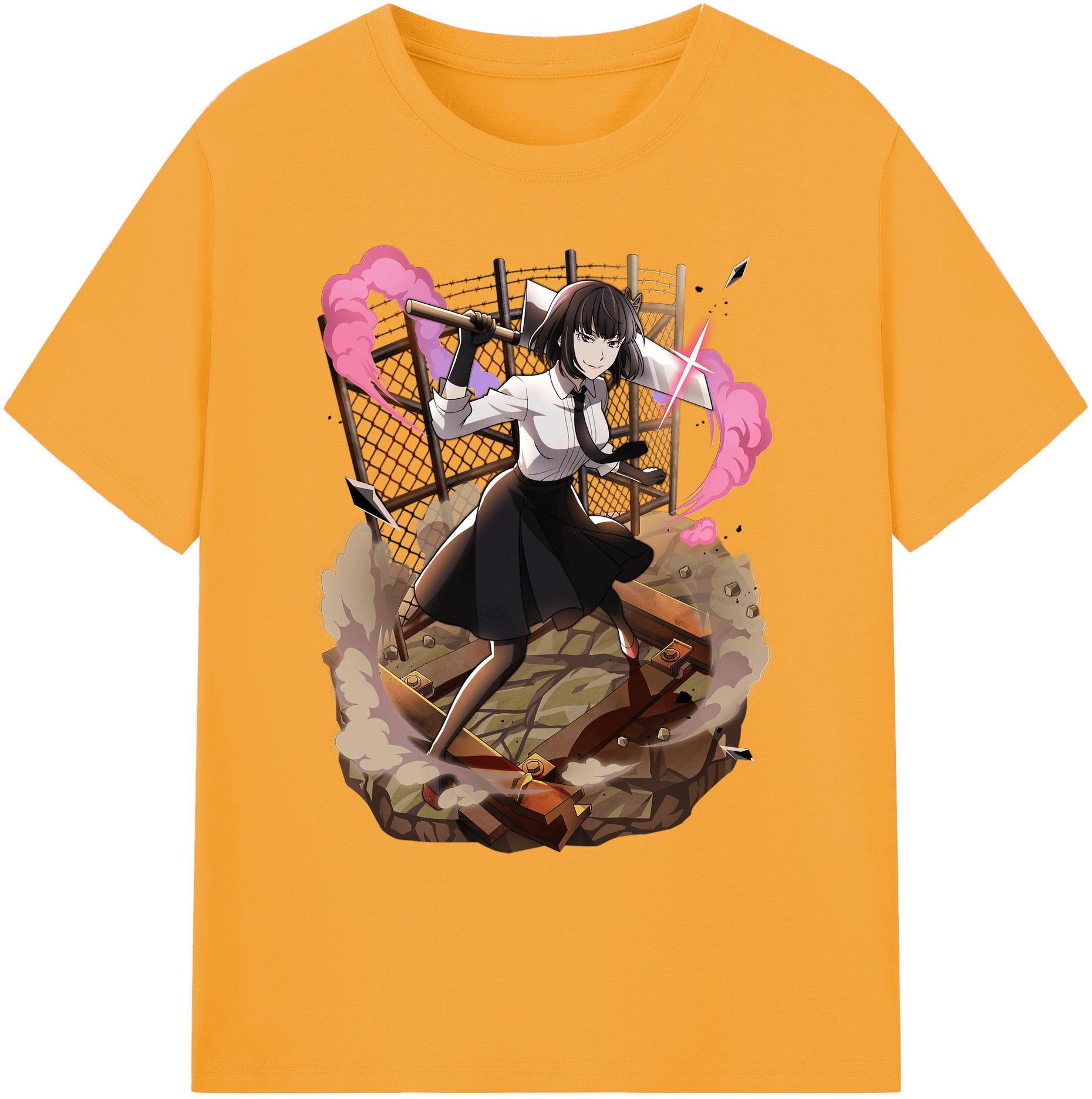 （画像用） 文豪ストレイドッグス Bungo Stray Dogs 綿100％ メンズ半袖Tシャツ｜肌触りやわらか＆通気性