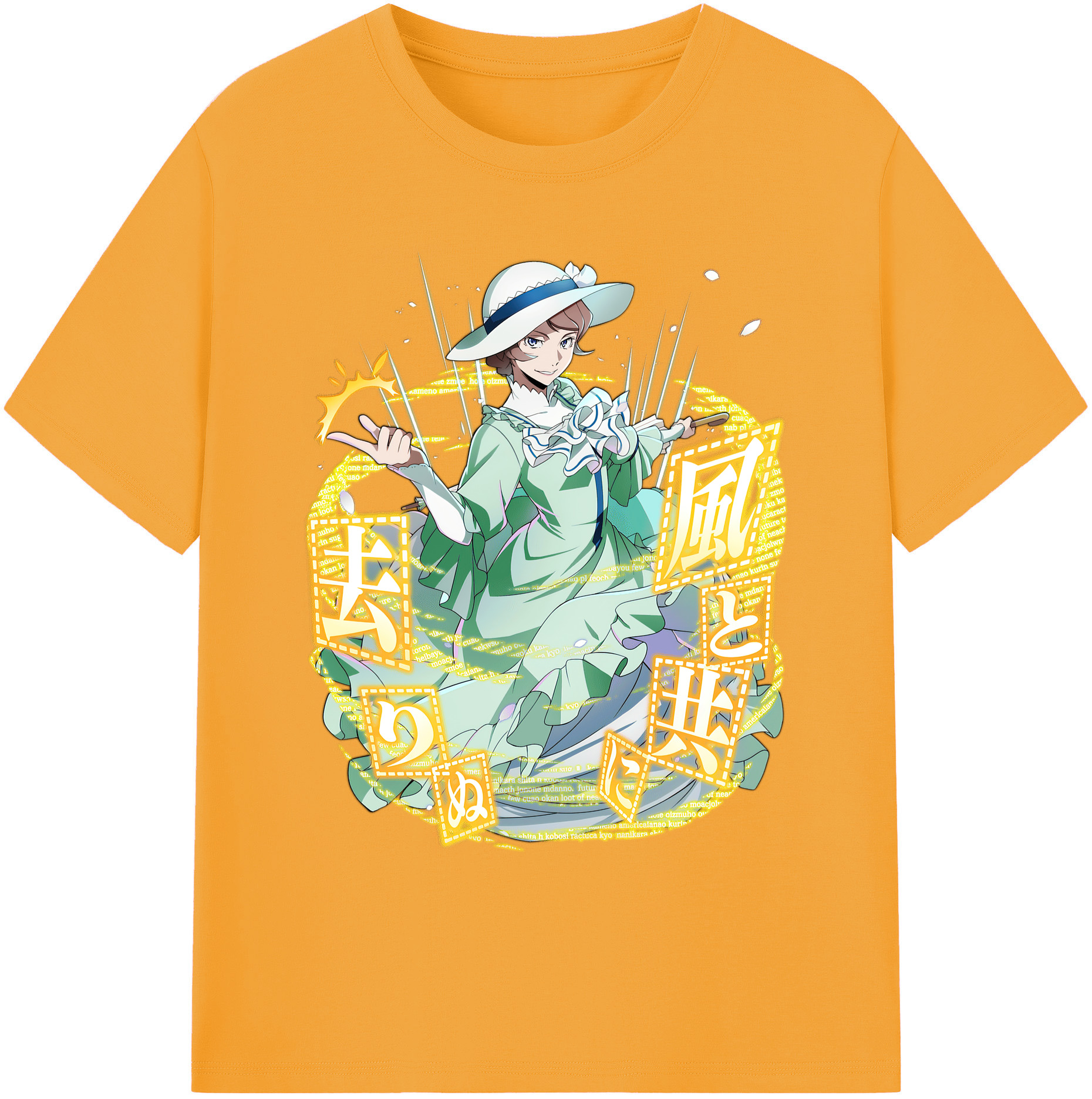 （画像用） 文豪ストレイドッグス Bungo Stray Dogs 綿100％ メンズ半袖Tシャツ｜肌触りやわらか＆通気性