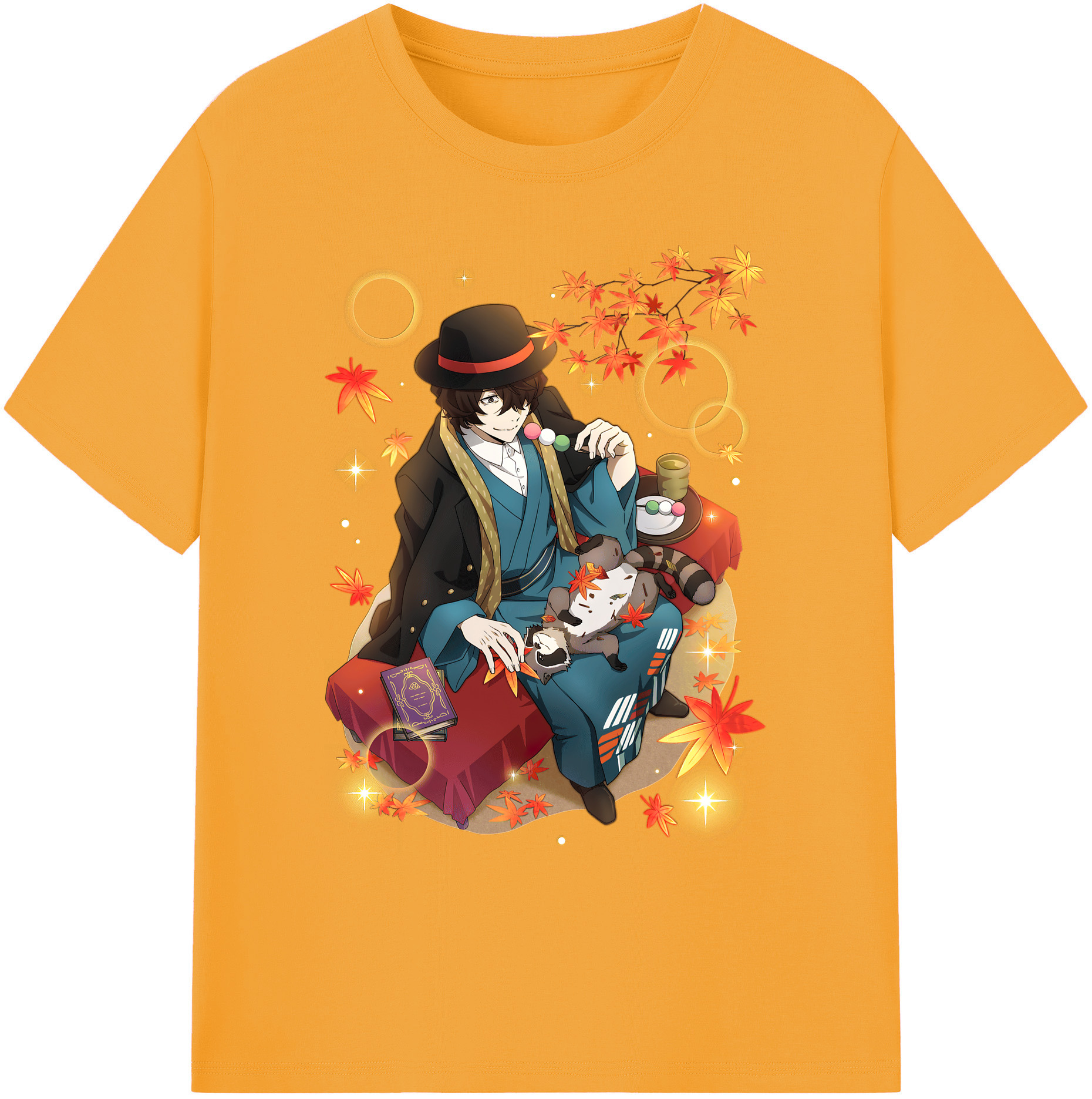 （画像用） 文豪ストレイドッグス Bungo Stray Dogs 綿100％ メンズ半袖Tシャツ｜肌触りやわらか＆通気性