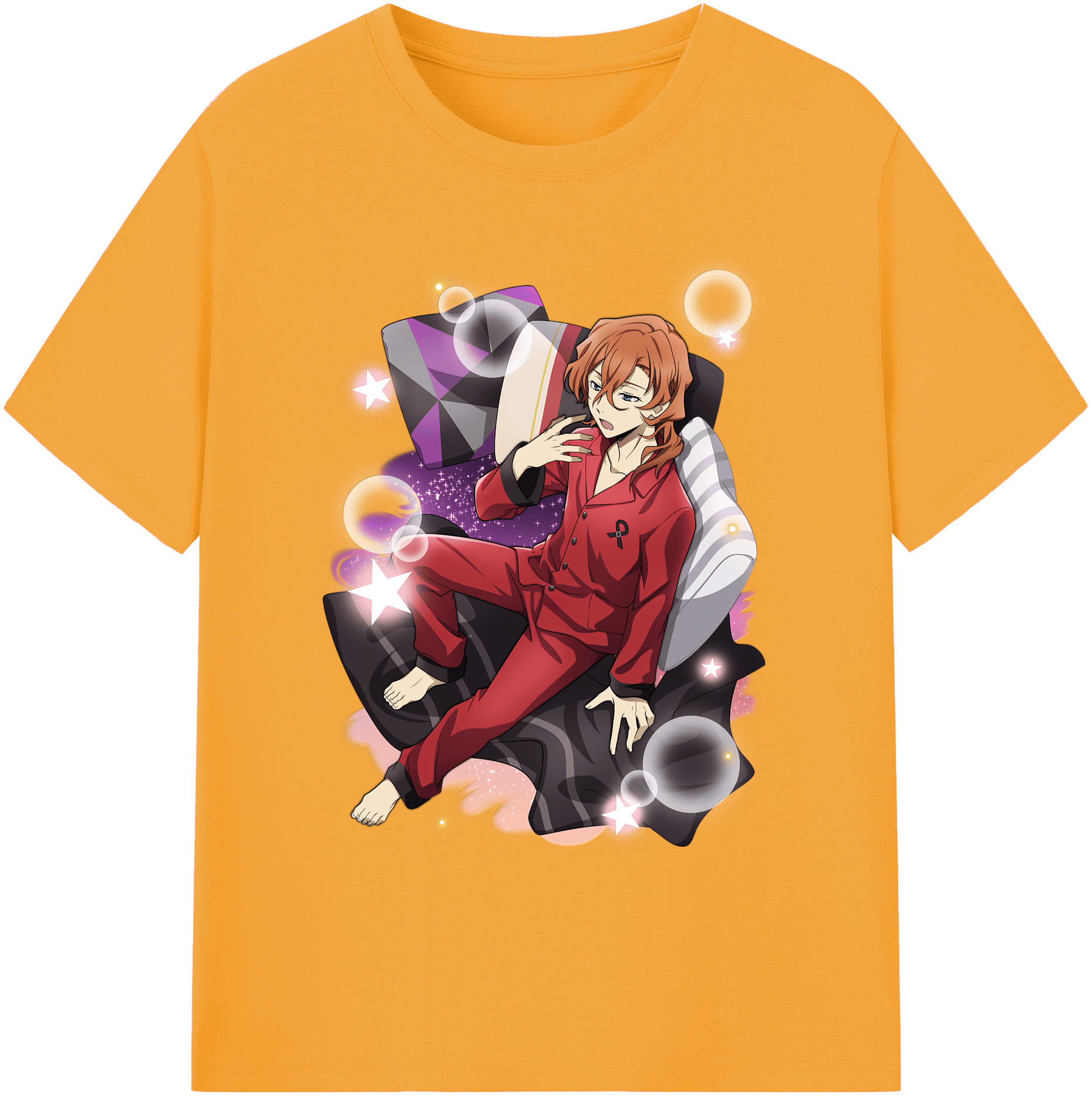 （画像用） 文豪ストレイドッグス Bungo Stray Dogs 綿100％ メンズ半袖Tシャツ｜肌触りやわらか＆通気性