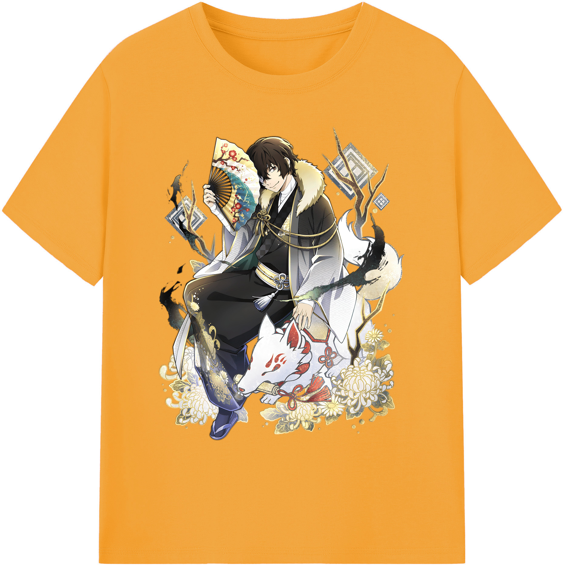 （画像用） 文豪ストレイドッグス Bungo Stray Dogs 綿100％ メンズ半袖Tシャツ｜肌触りやわらか＆通気性