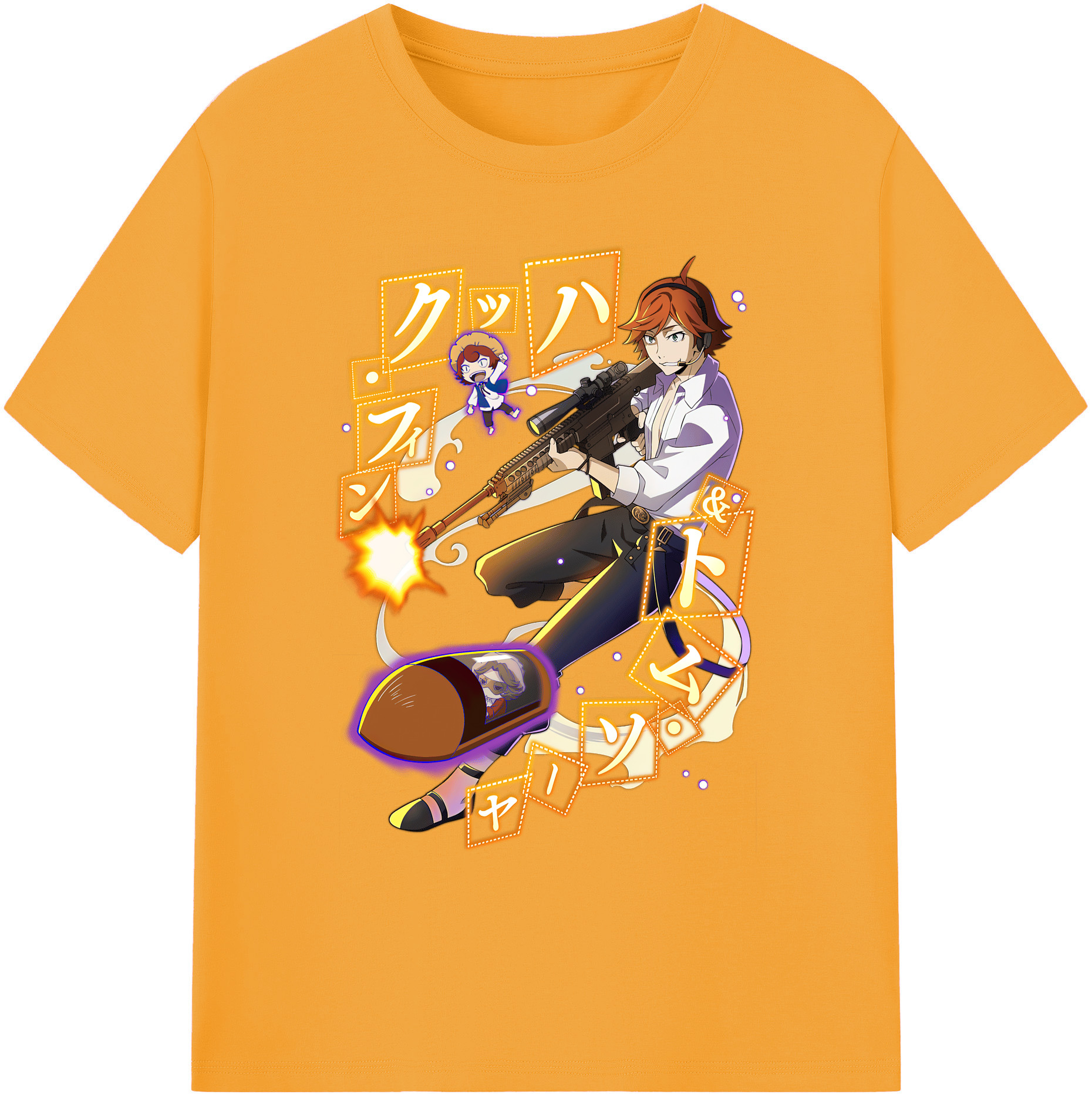 （画像用） 文豪ストレイドッグス Bungo Stray Dogs 綿100％ メンズ半袖Tシャツ｜肌触りやわらか＆通気性