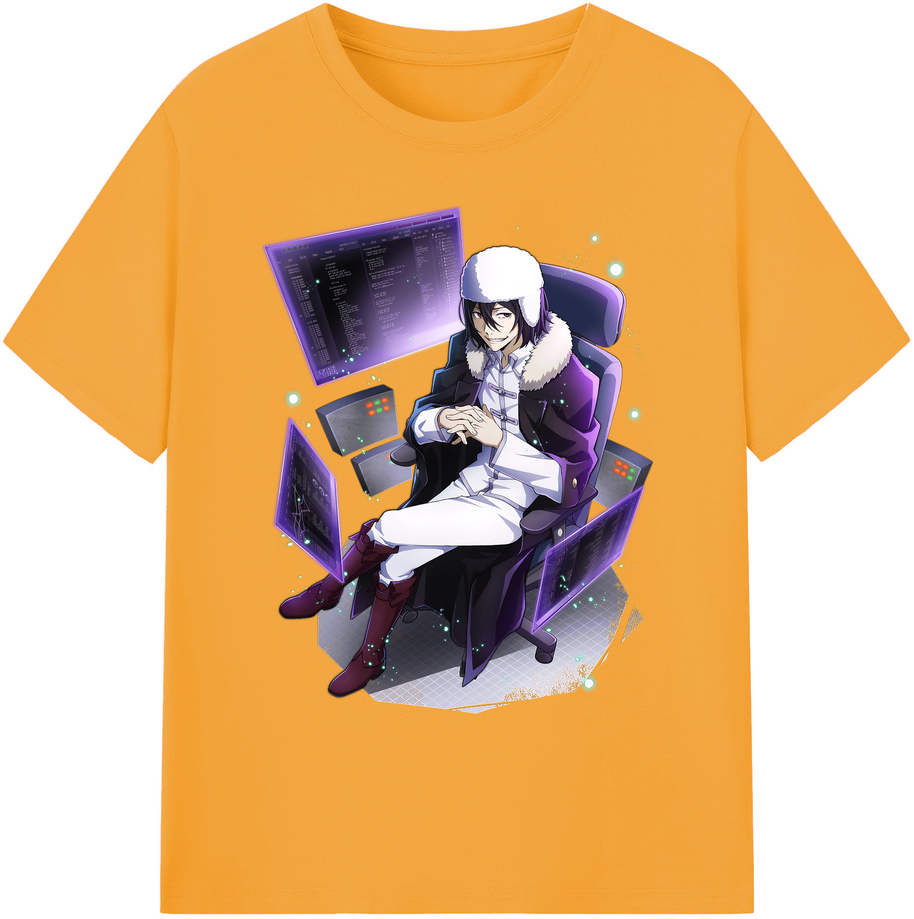 （画像用） 文豪ストレイドッグス Bungo Stray Dogs 綿100％ メンズ半袖Tシャツ｜肌触りやわらか＆通気性
