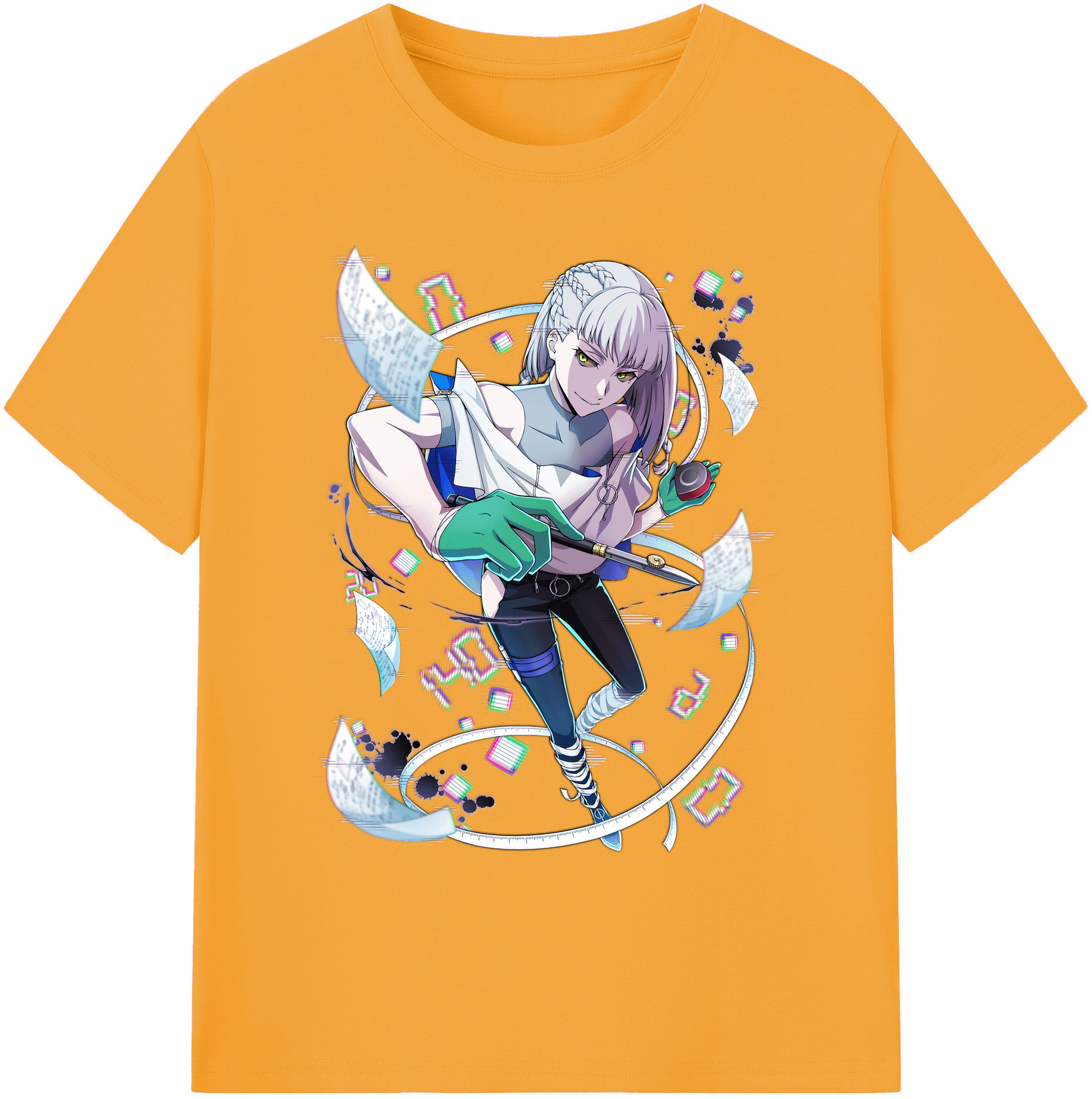 （画像用） 文豪ストレイドッグス Bungo Stray Dogs 綿100％ メンズ半袖Tシャツ｜肌触りやわらか＆通気性