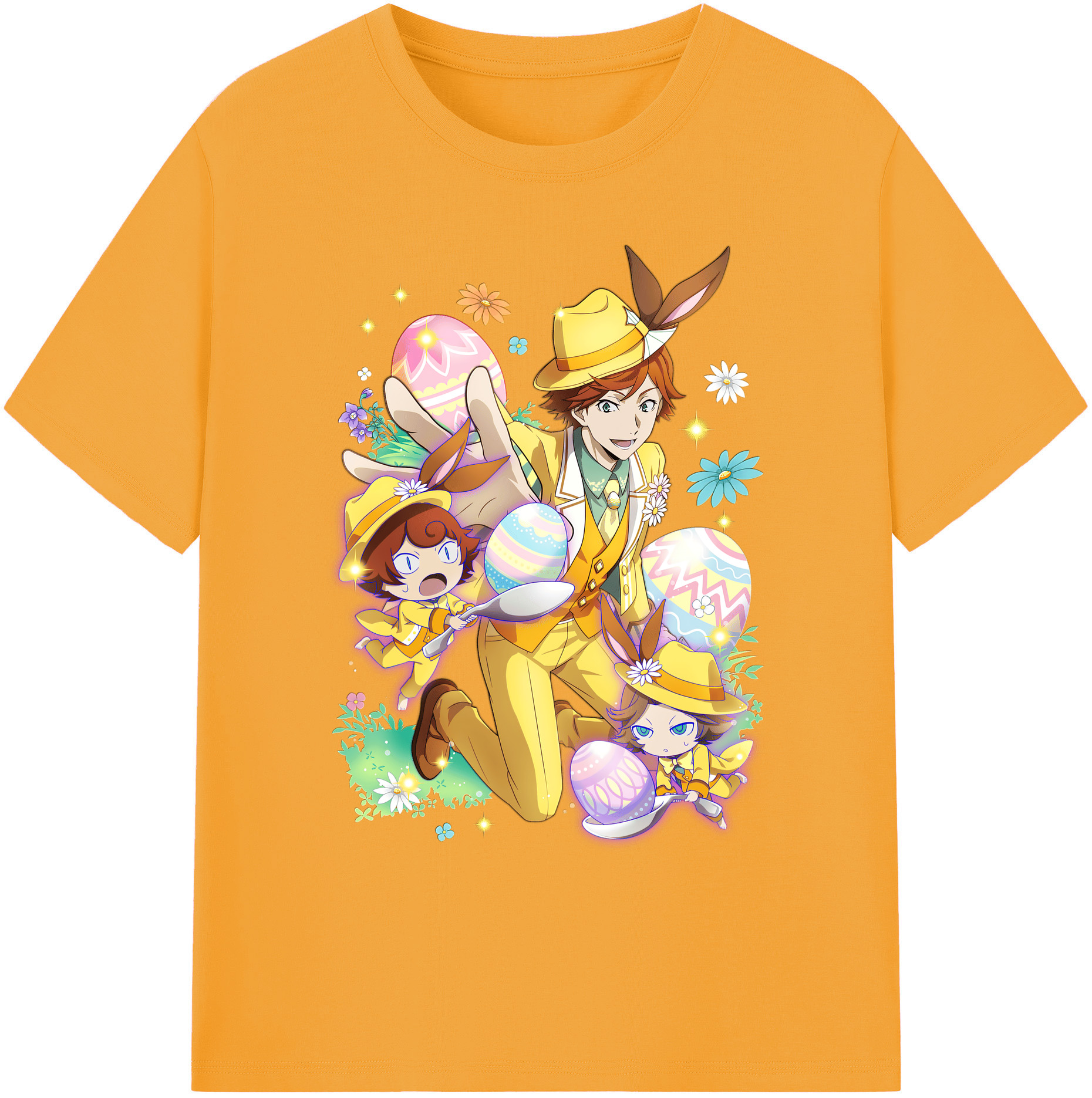 （画像用） 文豪ストレイドッグス Bungo Stray Dogs 綿100％ メンズ半袖Tシャツ｜肌触りやわらか＆通気性