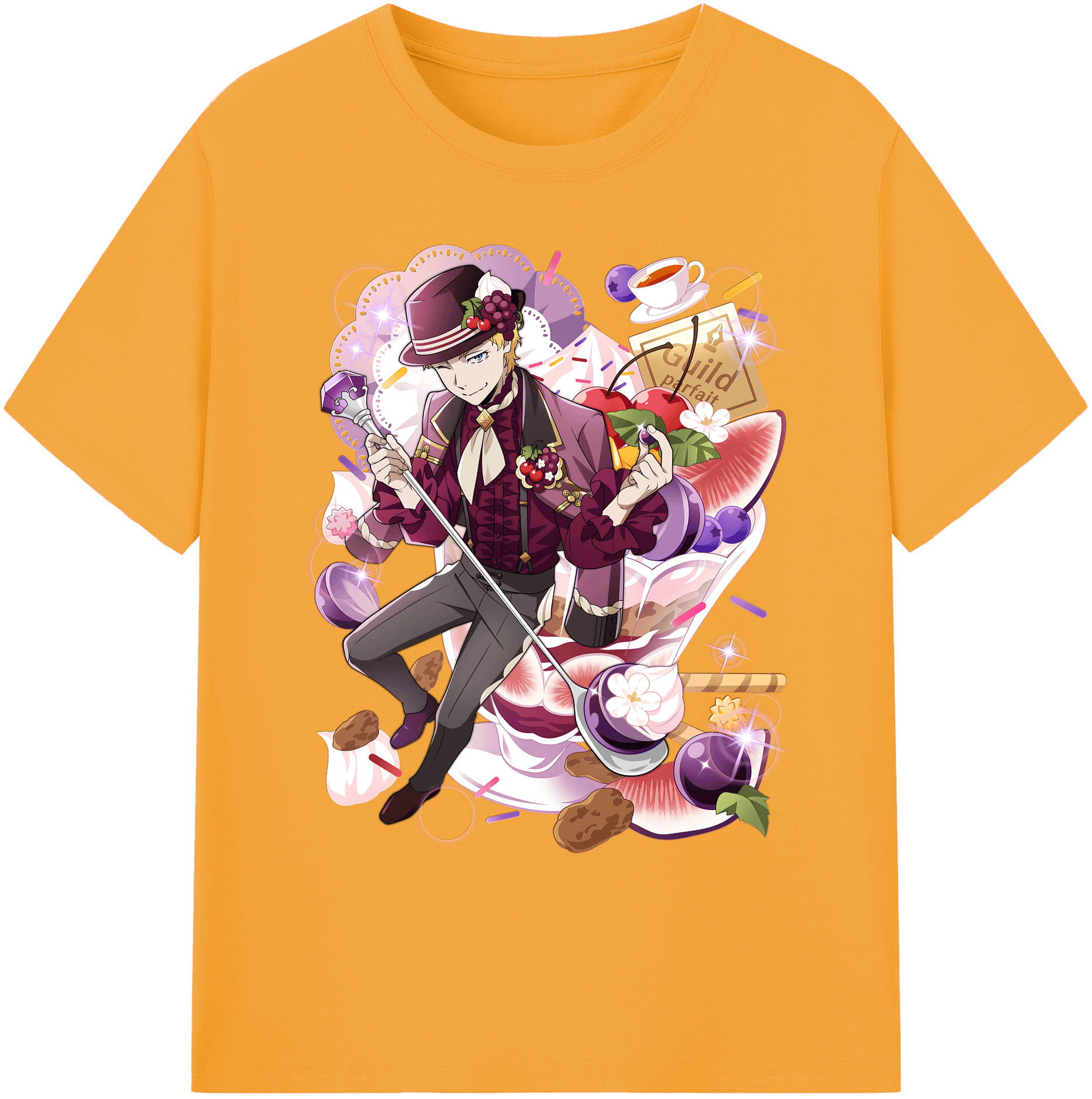 （画像用） 文豪ストレイドッグス Bungo Stray Dogs 綿100％ メンズ半袖Tシャツ｜肌触りやわらか＆通気性