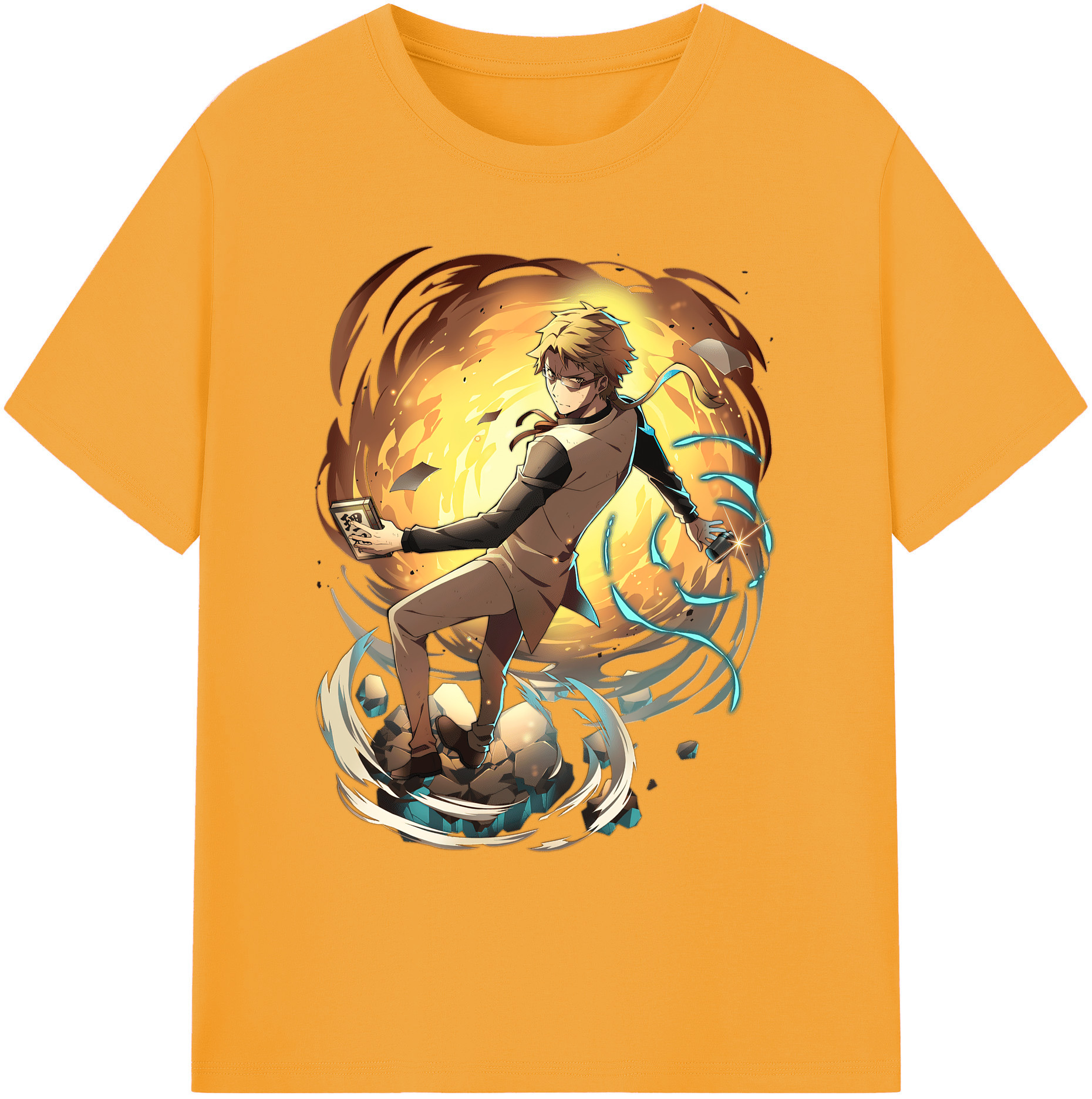 （画像用） 文豪ストレイドッグス Bungo Stray Dogs 綿100％ メンズ半袖Tシャツ｜肌触りやわらか＆通気性