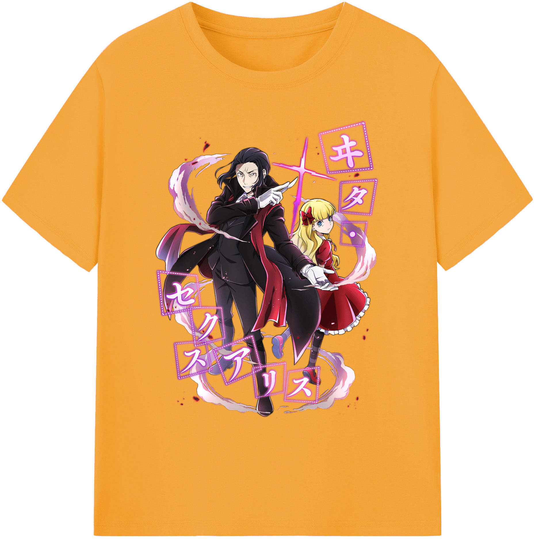 （画像用） 文豪ストレイドッグス Bungo Stray Dogs 綿100％ メンズ半袖Tシャツ｜肌触りやわらか＆通気性