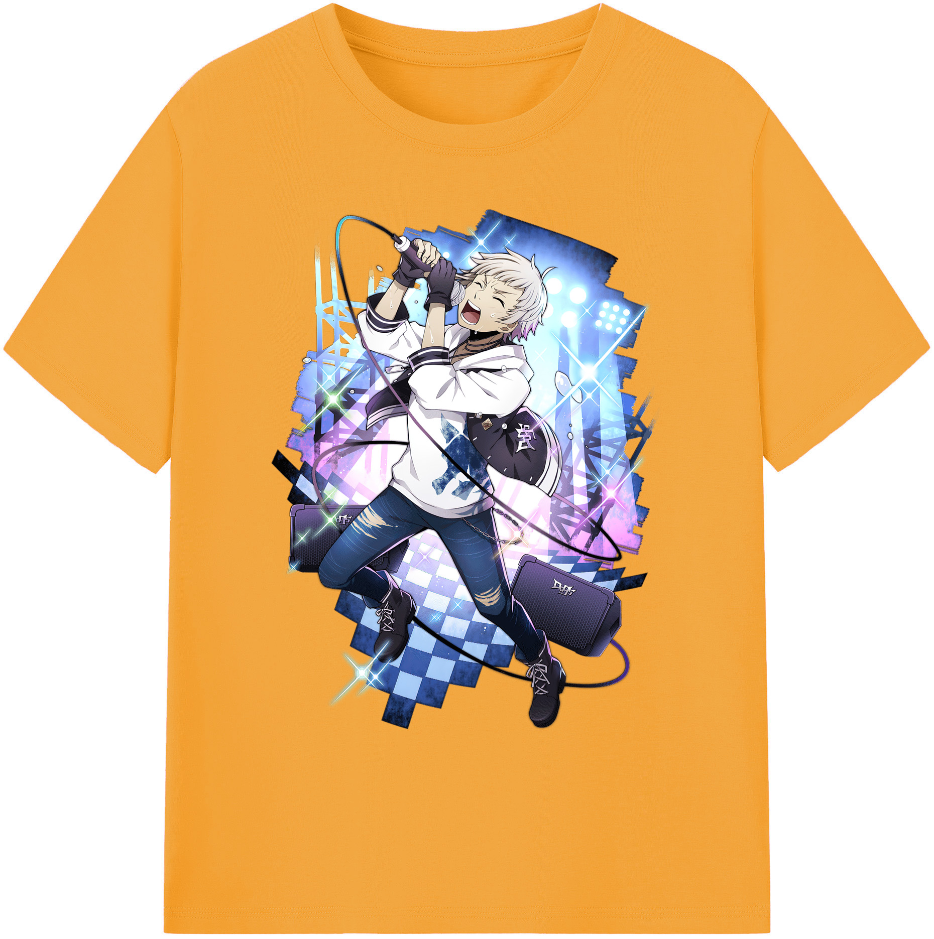 （画像用） 文豪ストレイドッグス Bungo Stray Dogs 綿100％ メンズ半袖Tシャツ｜肌触りやわらか＆通気性