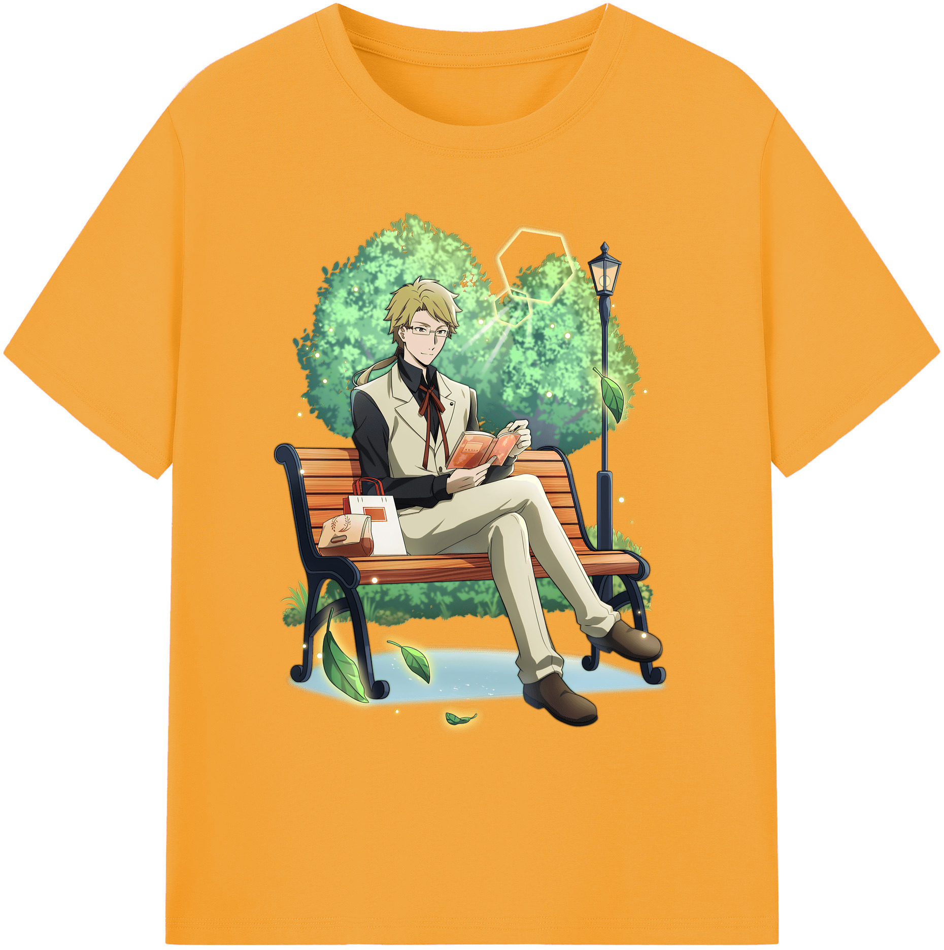 （画像用） 文豪ストレイドッグス Bungo Stray Dogs 綿100％ メンズ半袖Tシャツ｜肌触りやわらか＆通気性