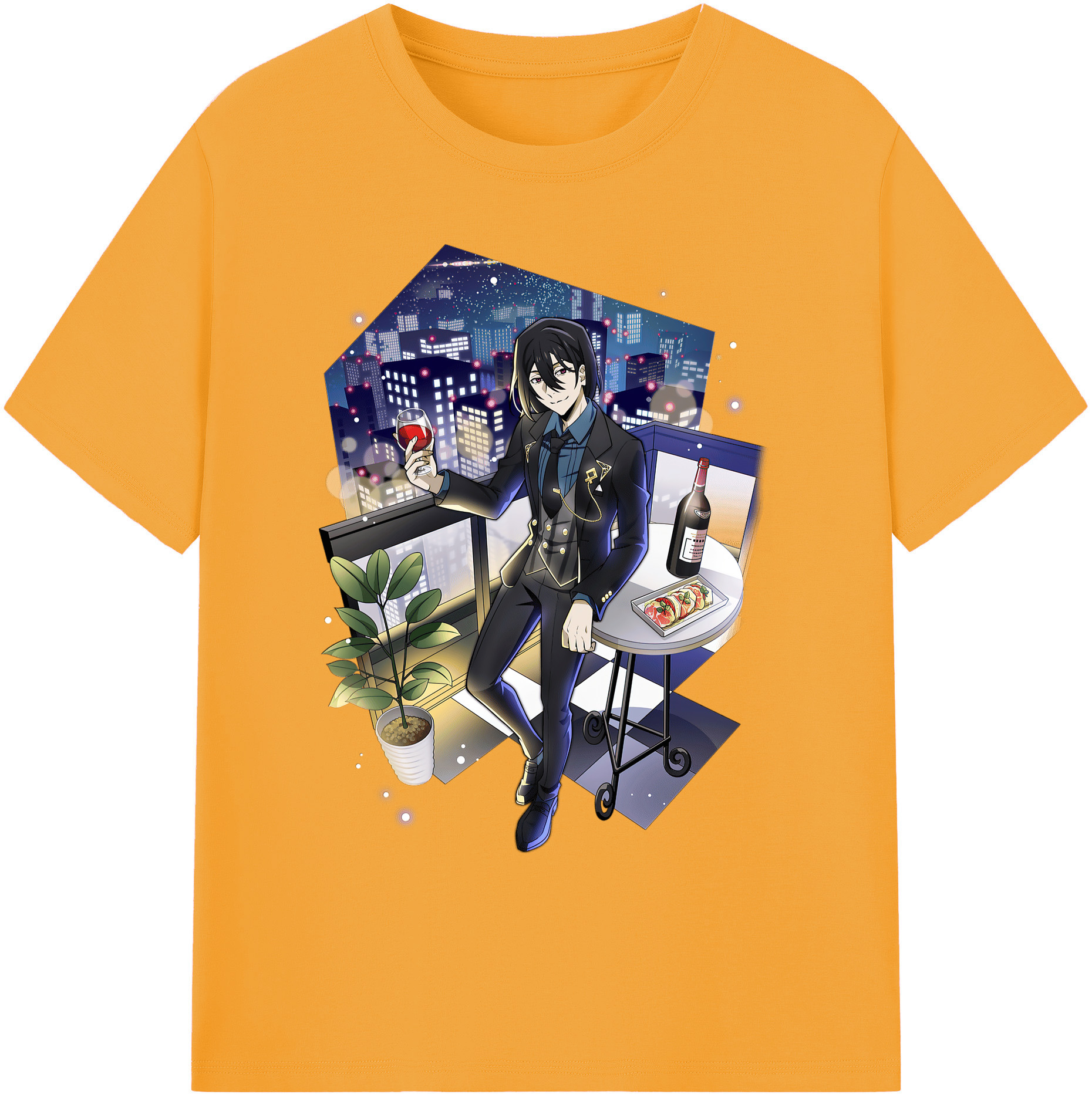 （画像用） 文豪ストレイドッグス Bungo Stray Dogs 綿100％ メンズ半袖Tシャツ｜肌触りやわらか＆通気性
