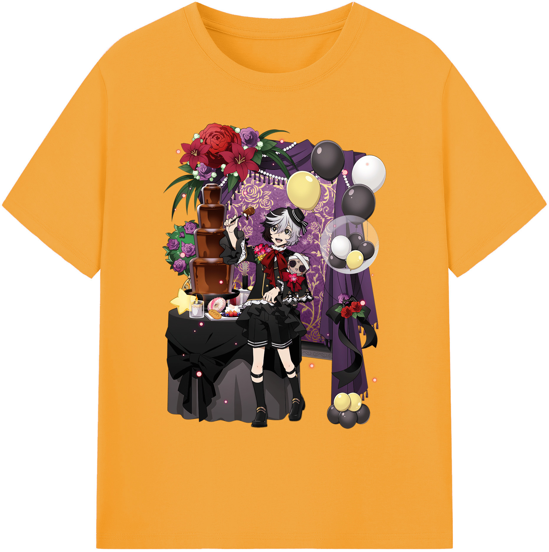 （画像用） 文豪ストレイドッグス Bungo Stray Dogs 綿100％ メンズ半袖Tシャツ｜肌触りやわらか＆通気性