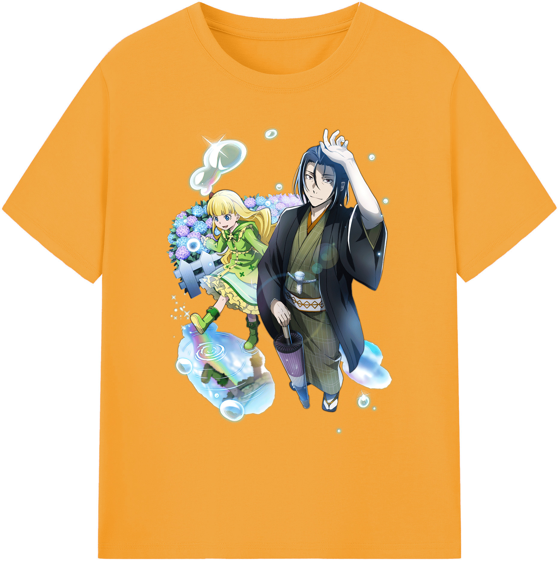 （画像用） 文豪ストレイドッグス Bungo Stray Dogs 綿100％ メンズ半袖Tシャツ｜肌触りやわらか＆通気性