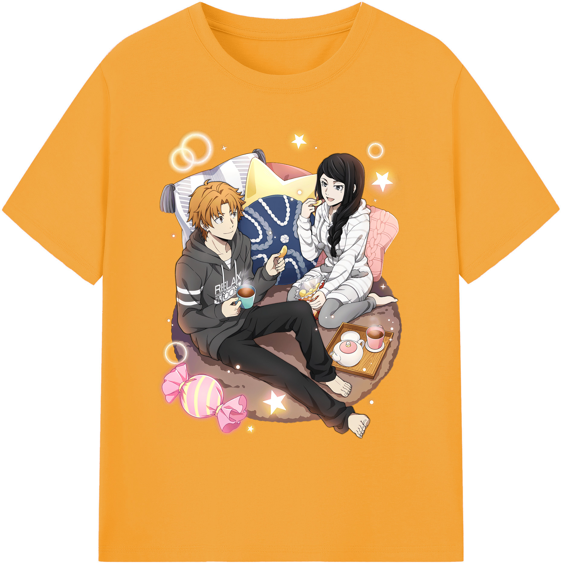 （画像用） 文豪ストレイドッグス Bungo Stray Dogs 綿100％ メンズ半袖Tシャツ｜肌触りやわらか＆通気性