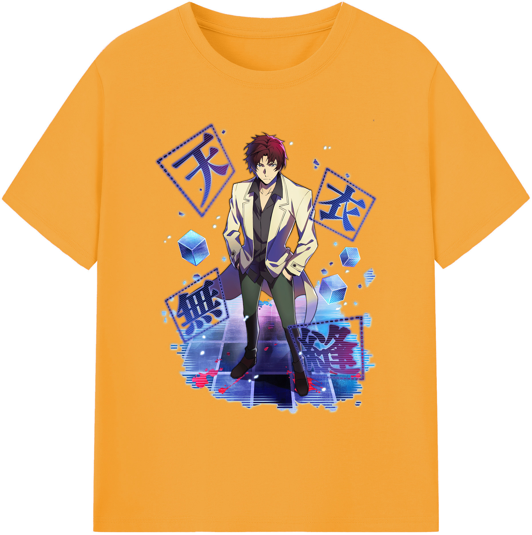 （画像用） 文豪ストレイドッグス Bungo Stray Dogs 綿100％ メンズ半袖Tシャツ｜肌触りやわらか＆通気性