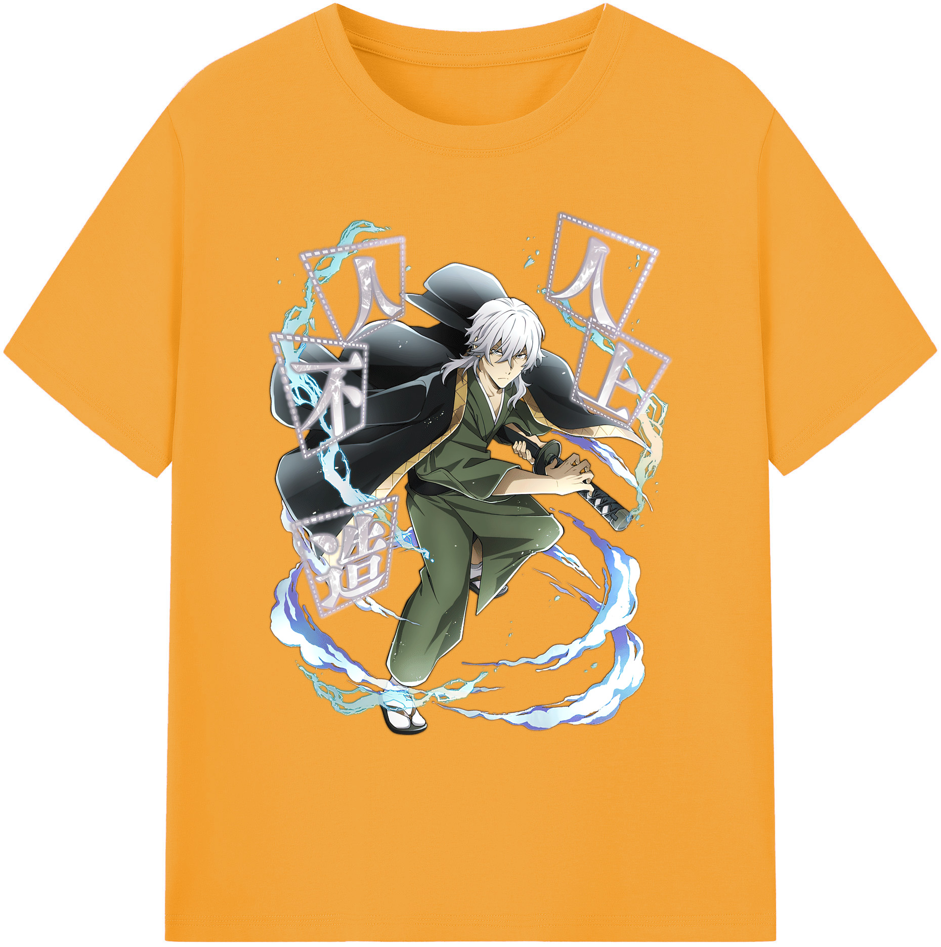 （画像用） 文豪ストレイドッグス Bungo Stray Dogs 綿100％ メンズ半袖Tシャツ｜肌触りやわらか＆通気性