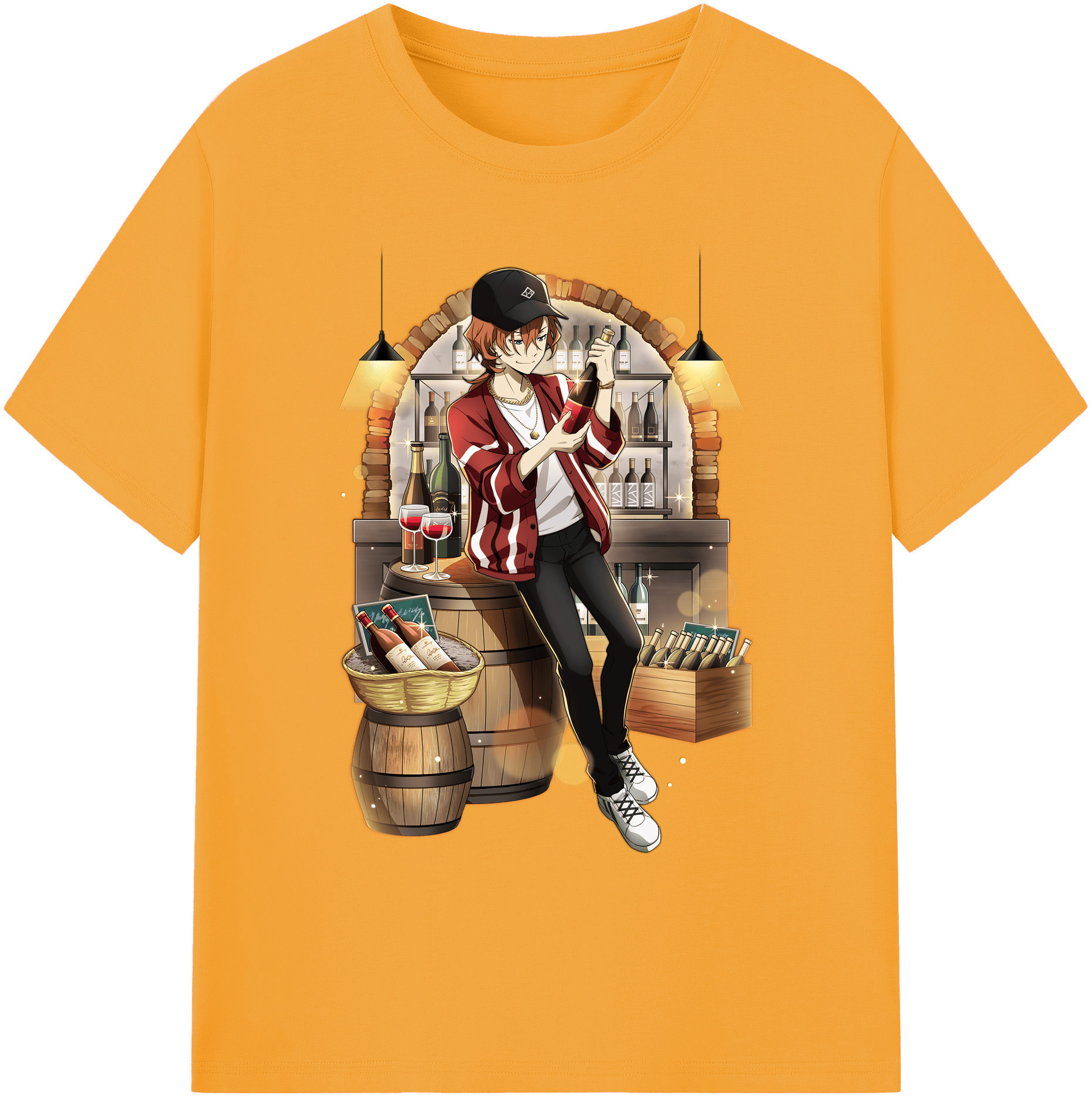 （画像用） 文豪ストレイドッグス Bungo Stray Dogs 綿100％ メンズ半袖Tシャツ｜肌触りやわらか＆通気性