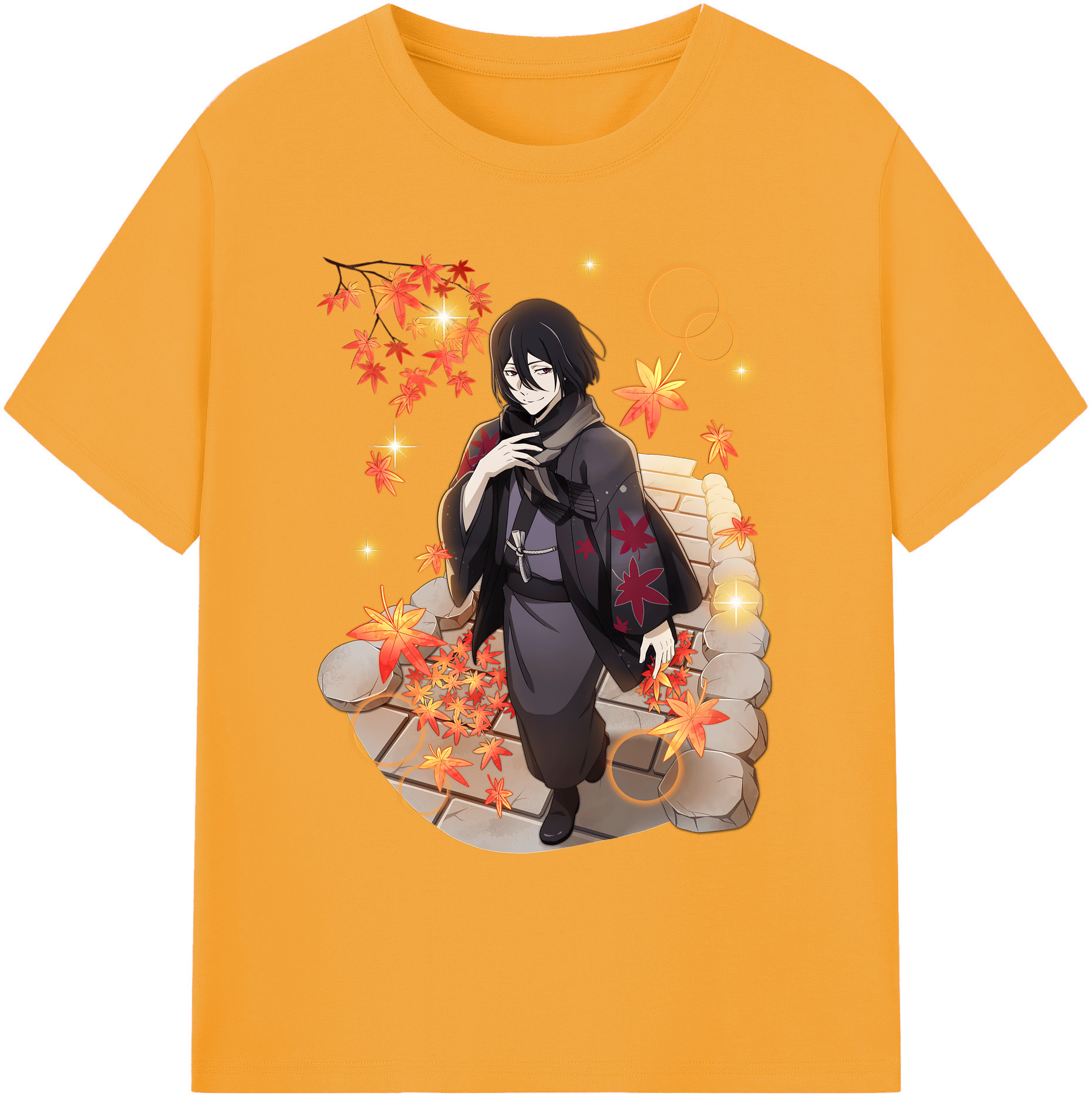 （画像用） 文豪ストレイドッグス Bungo Stray Dogs 綿100％ メンズ半袖Tシャツ｜肌触りやわらか＆通気性