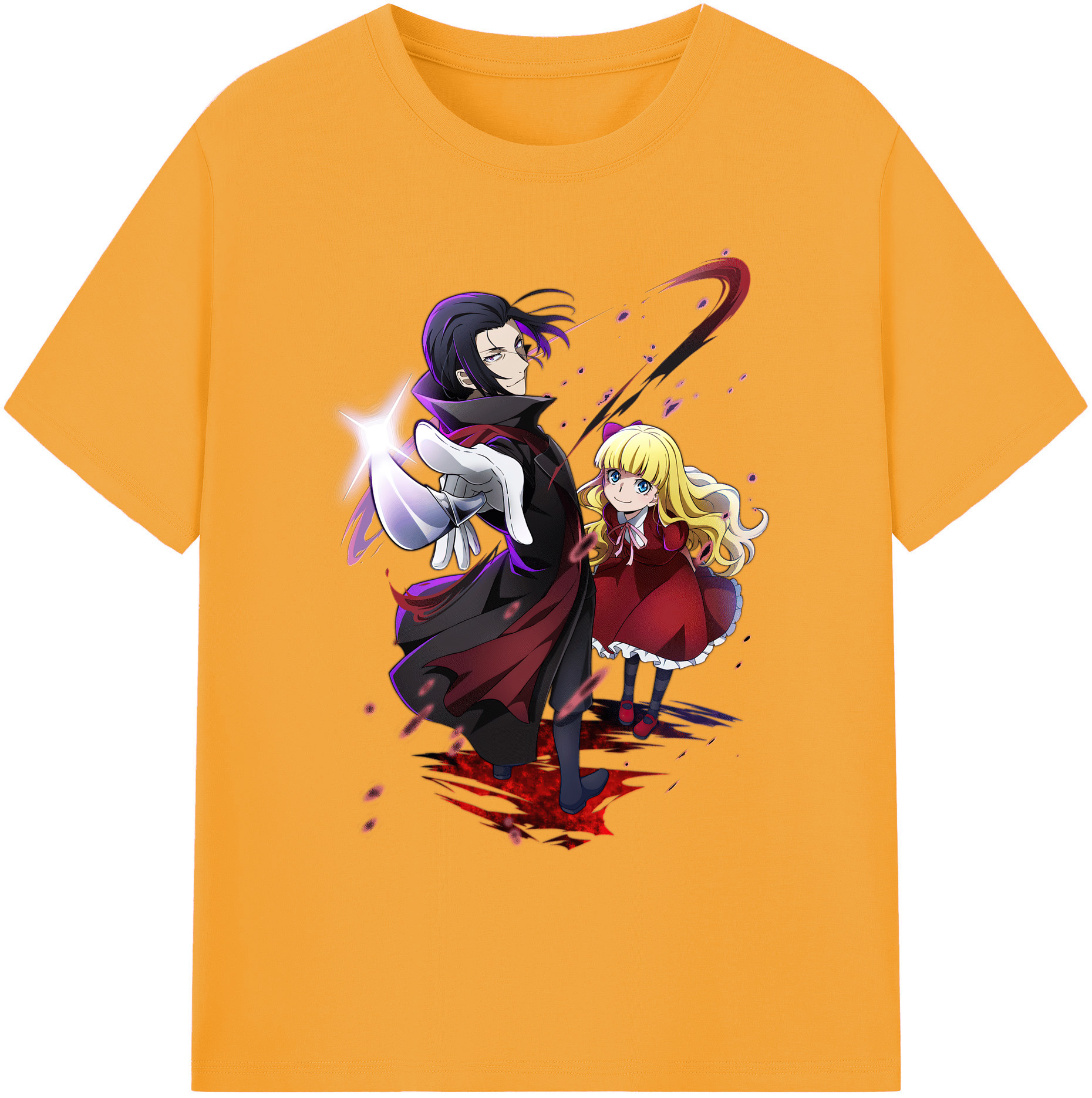 （画像用） 文豪ストレイドッグス Bungo Stray Dogs 綿100％ メンズ半袖Tシャツ｜肌触りやわらか＆通気性