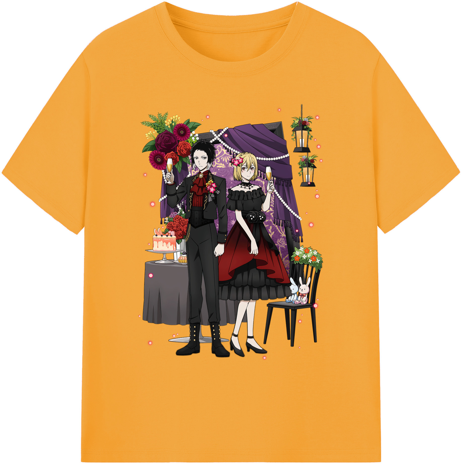（画像用） 文豪ストレイドッグス Bungo Stray Dogs 綿100％ メンズ半袖Tシャツ｜肌触りやわらか＆通気性