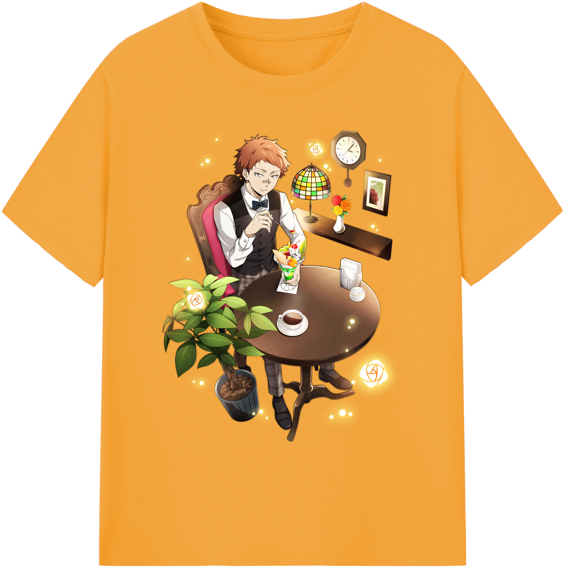 （画像用） 文豪ストレイドッグス Bungo Stray Dogs 綿100％ メンズ半袖Tシャツ｜肌触りやわらか＆通気性